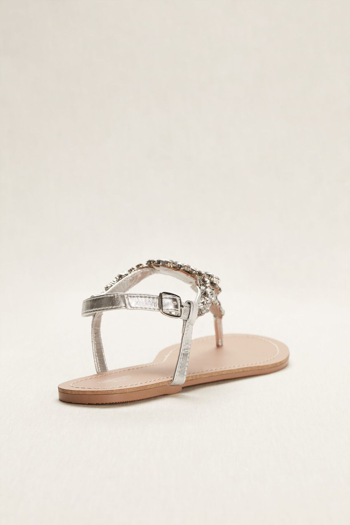 Sandalias con pedrer&iacute;a, PLATA MET&Aacute;LICO, hi-res