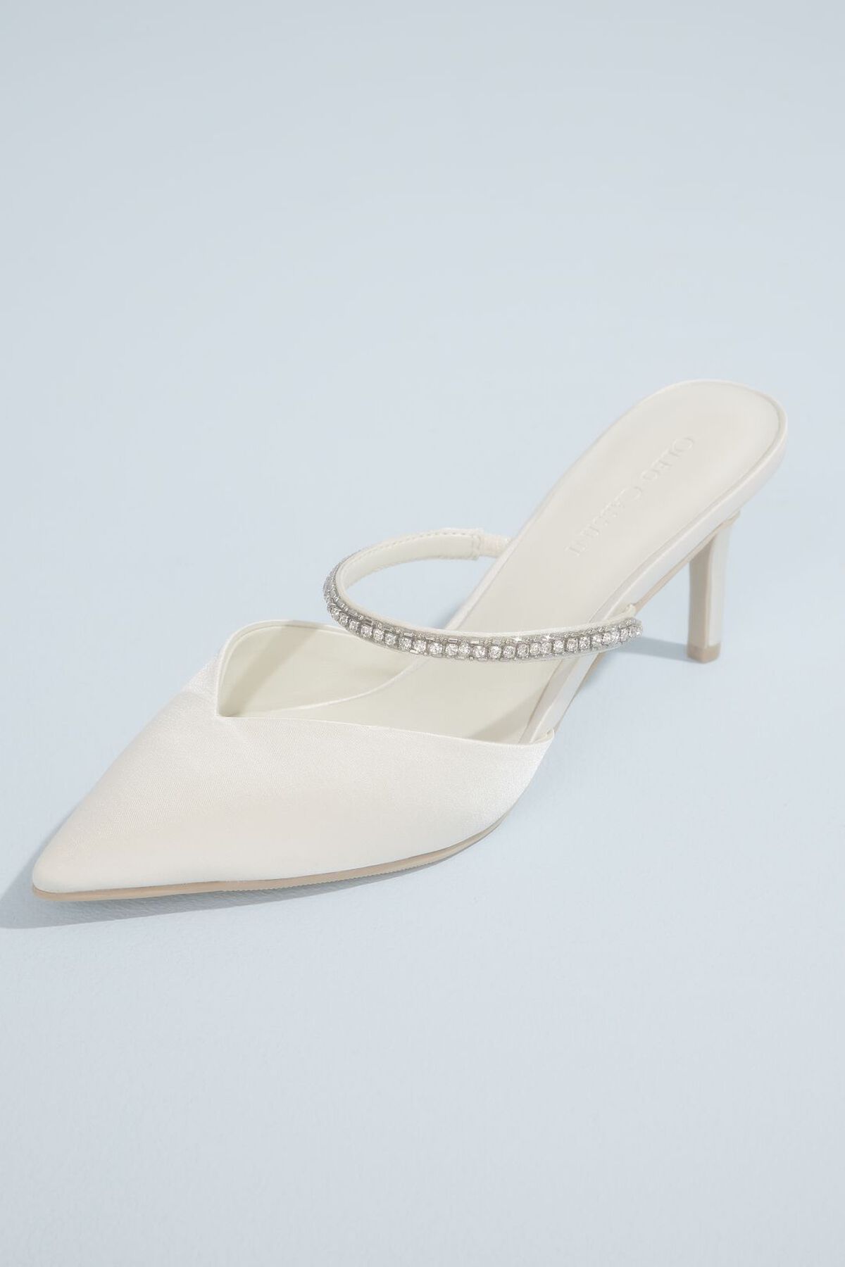 Zapatilla de novia en pico con pedrer&iacute;a, MARFIL, hi-res