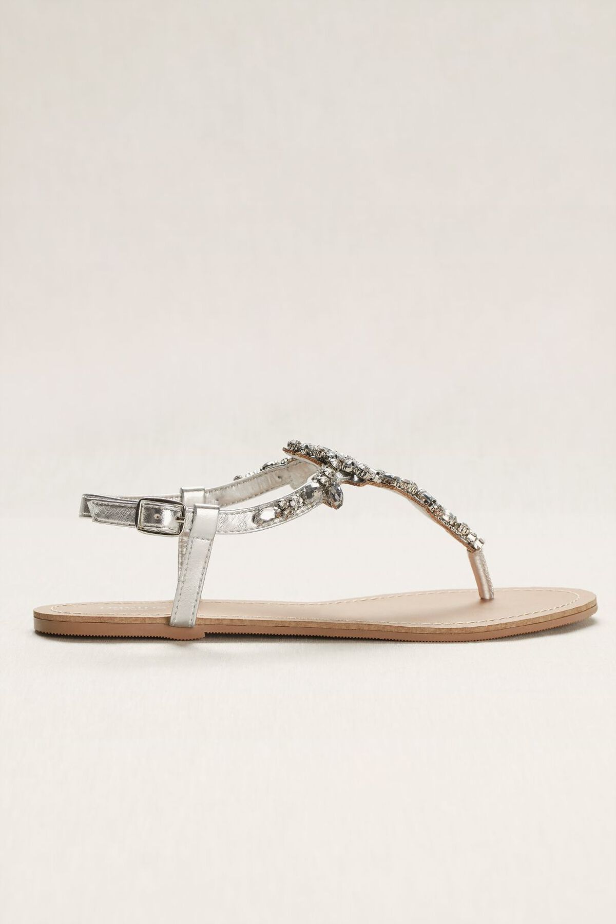 Sandalias con pedrer&iacute;a, PLATA MET&Aacute;LICO, hi-res