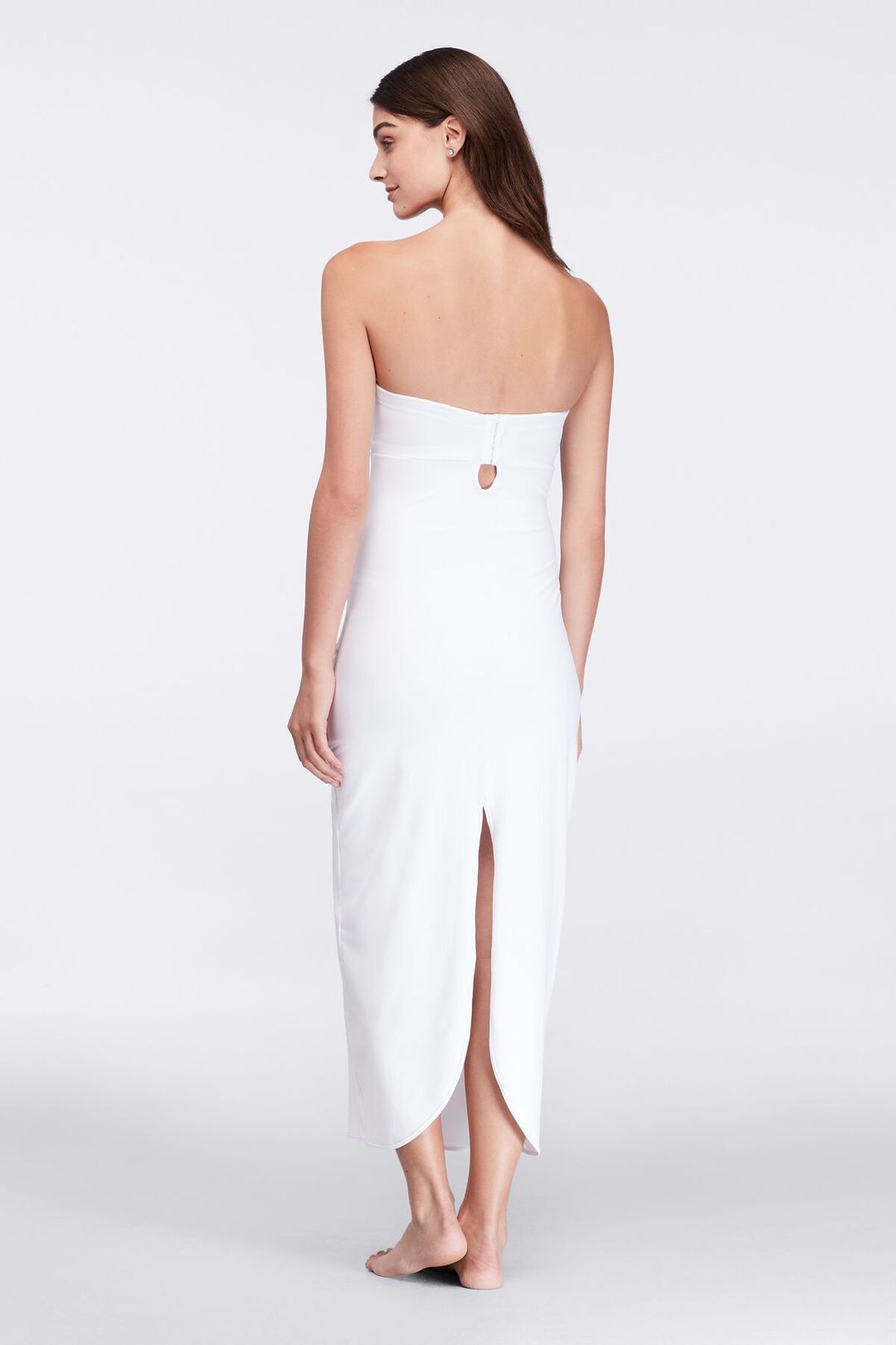 Fondo strapless para vestido largo, BLANCO, hi-res
