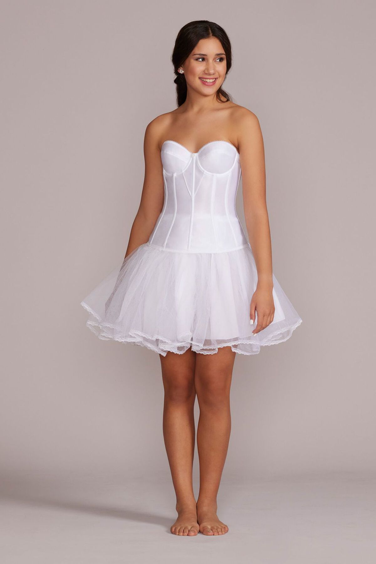 Crinolina para vestido corto, BLANCO, hi-res