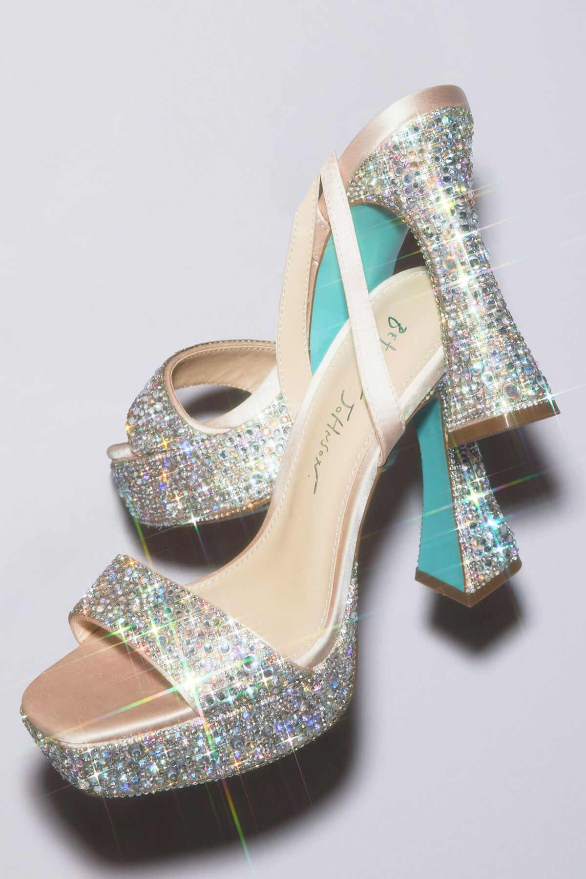 Tacones con plataforma cubiertos de cristales, IVY CHAMPAGNE, hi-res