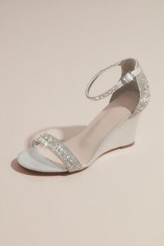 Tacones cuadrados con cristales