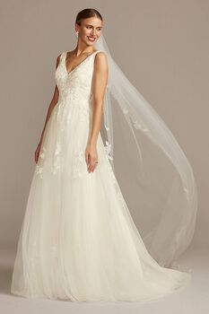 Vestido de novia princesa con espalda escotada