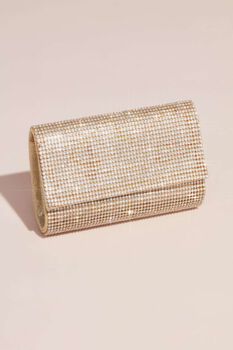 Bolsa clutch con cristales