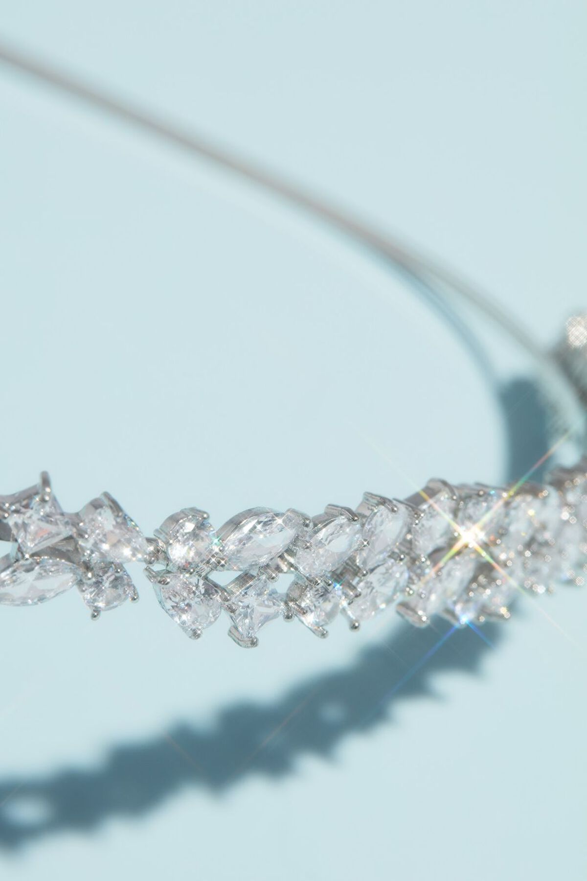 Tiara de cristales en flor  8002404, PLATA, hi-res