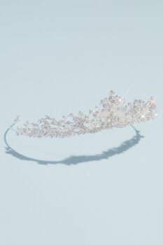 Tiara con cristales y ópalos