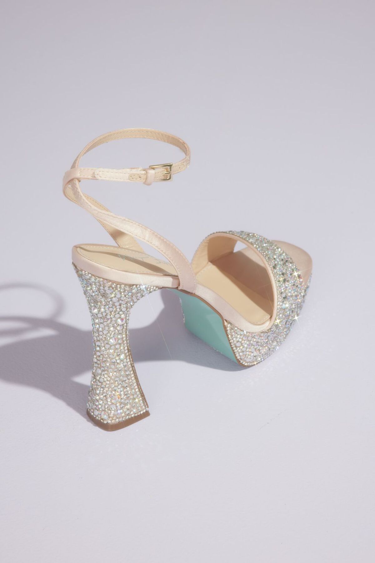 Tacones con plataforma cubiertos de cristales, IVY CHAMPAGNE, hi-res