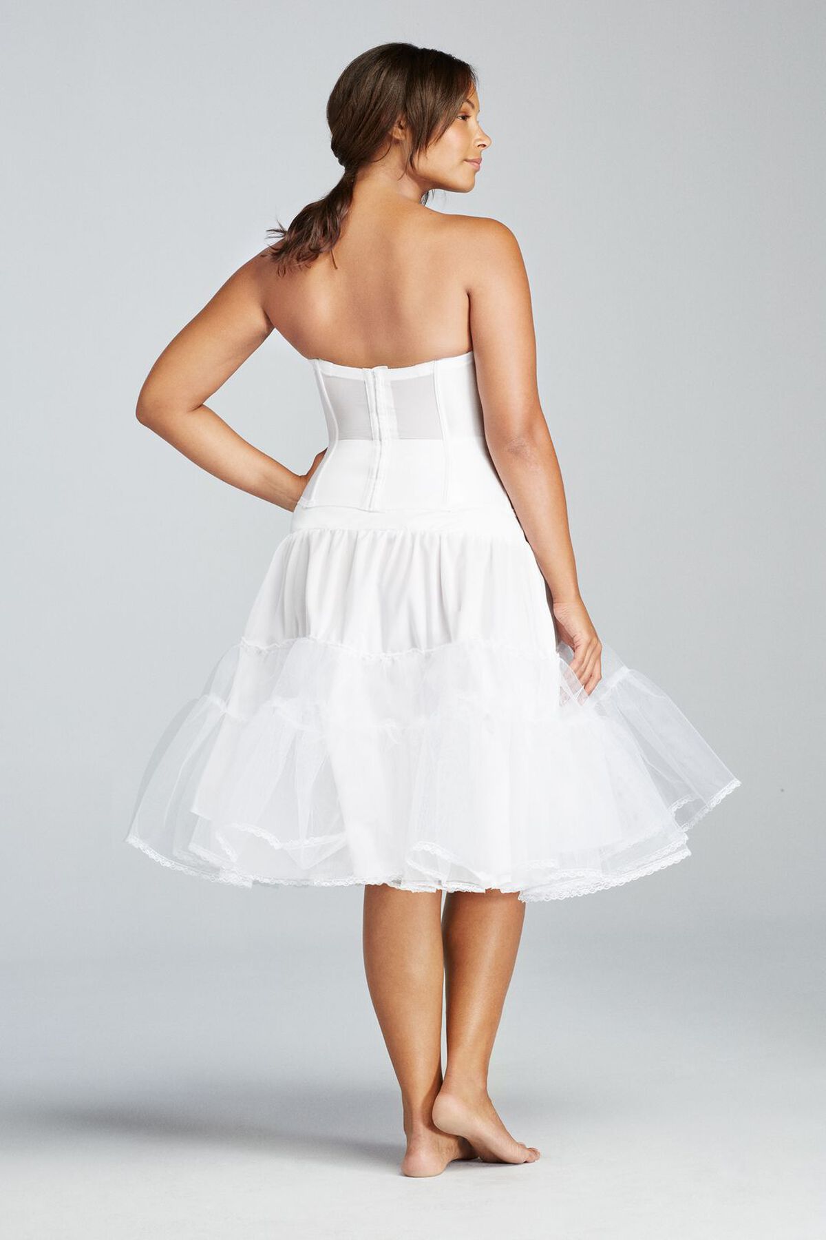 Crinolina para vestido midi, BLANCO, hi-res