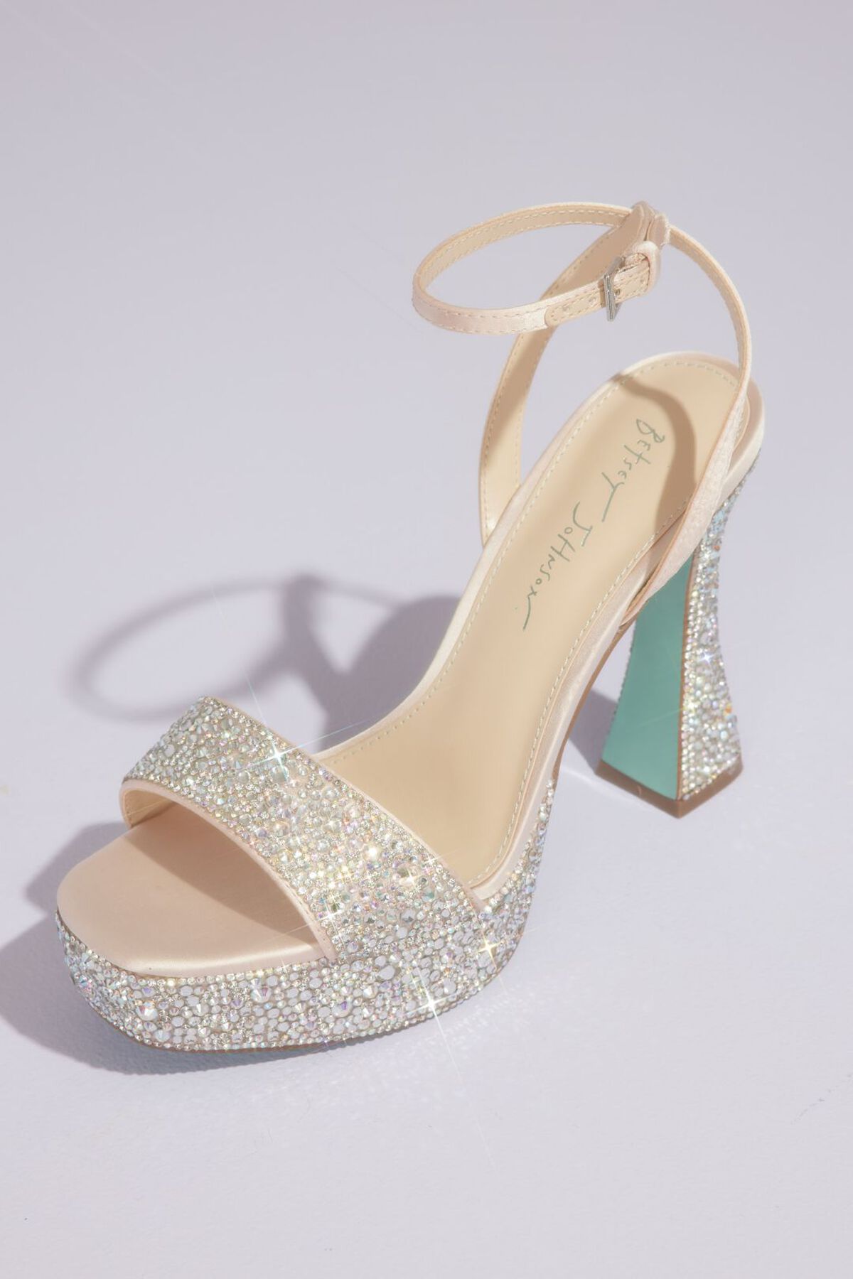 Tacones con plataforma cubiertos de cristales, IVY CHAMPAGNE, hi-res