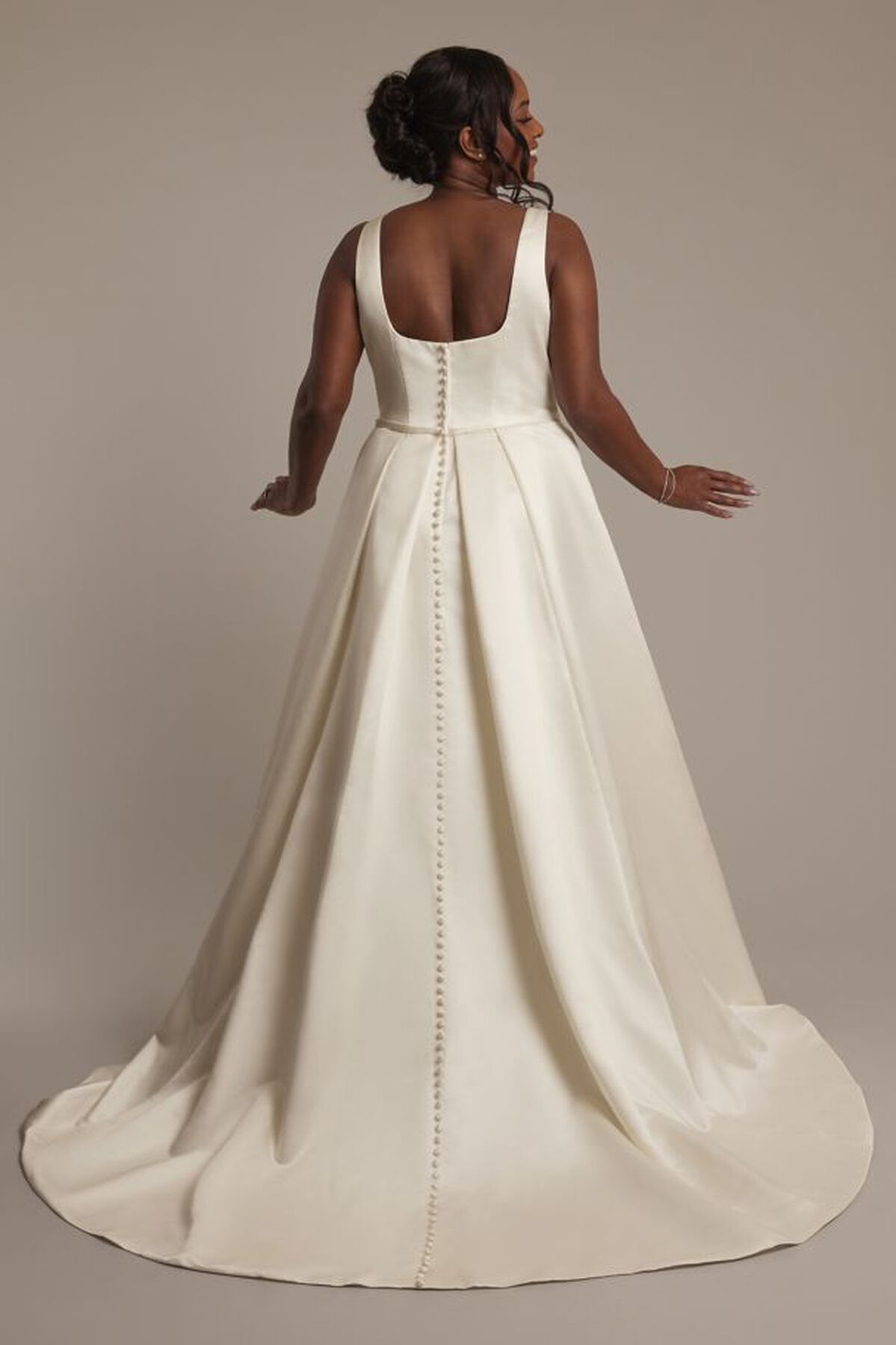 Vestido de novia l&iacute;nea A con escote V 8002414, MARFIL, hi-res