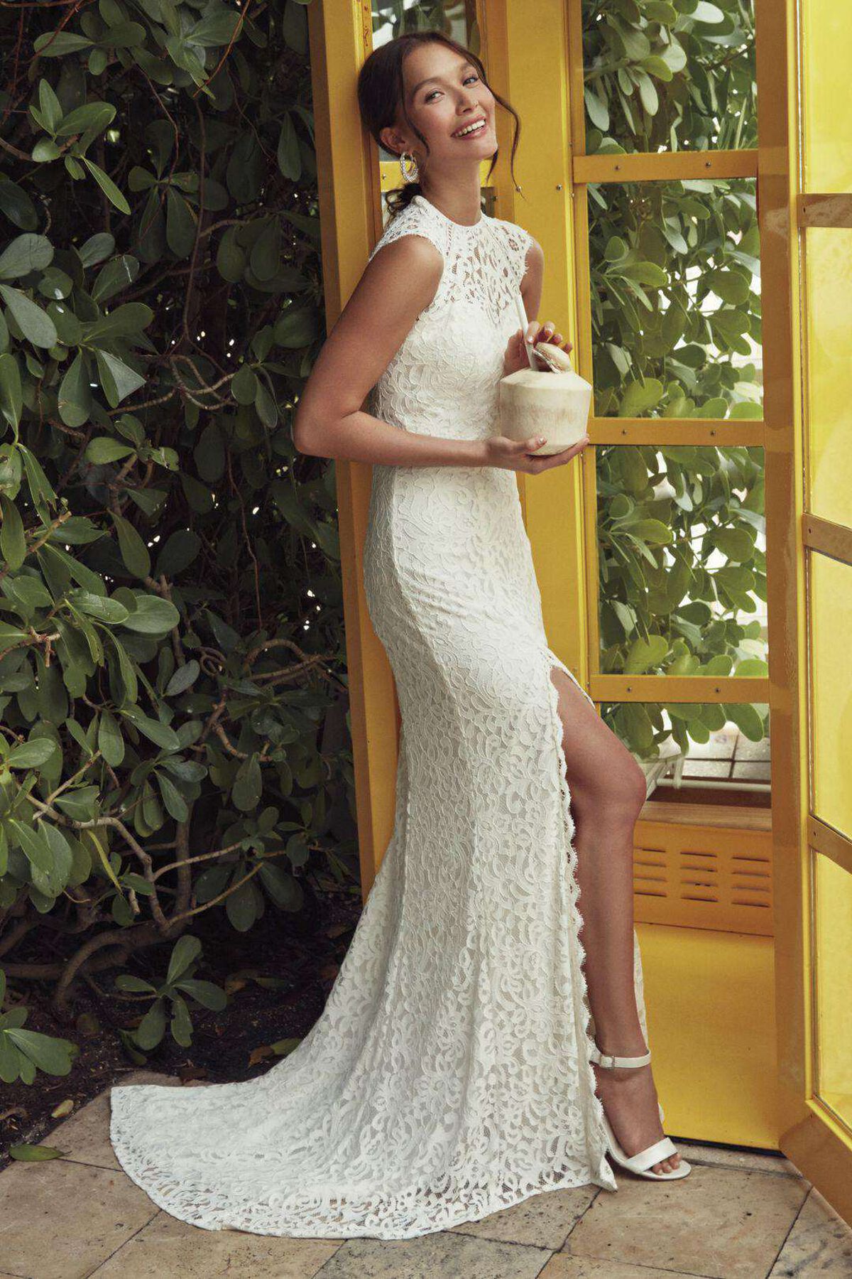 Zapatilla de novia de tac&oacute;n ancho con pulsera, BLANCO, hi-res