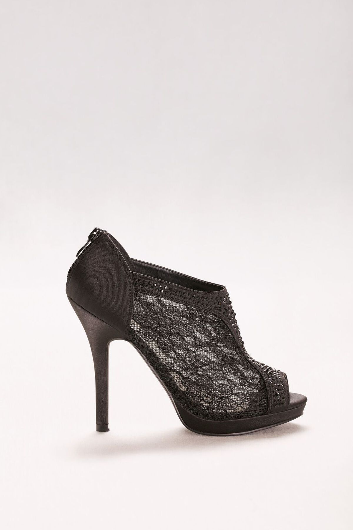 Tacones de encaje, NEGRO, hi-res