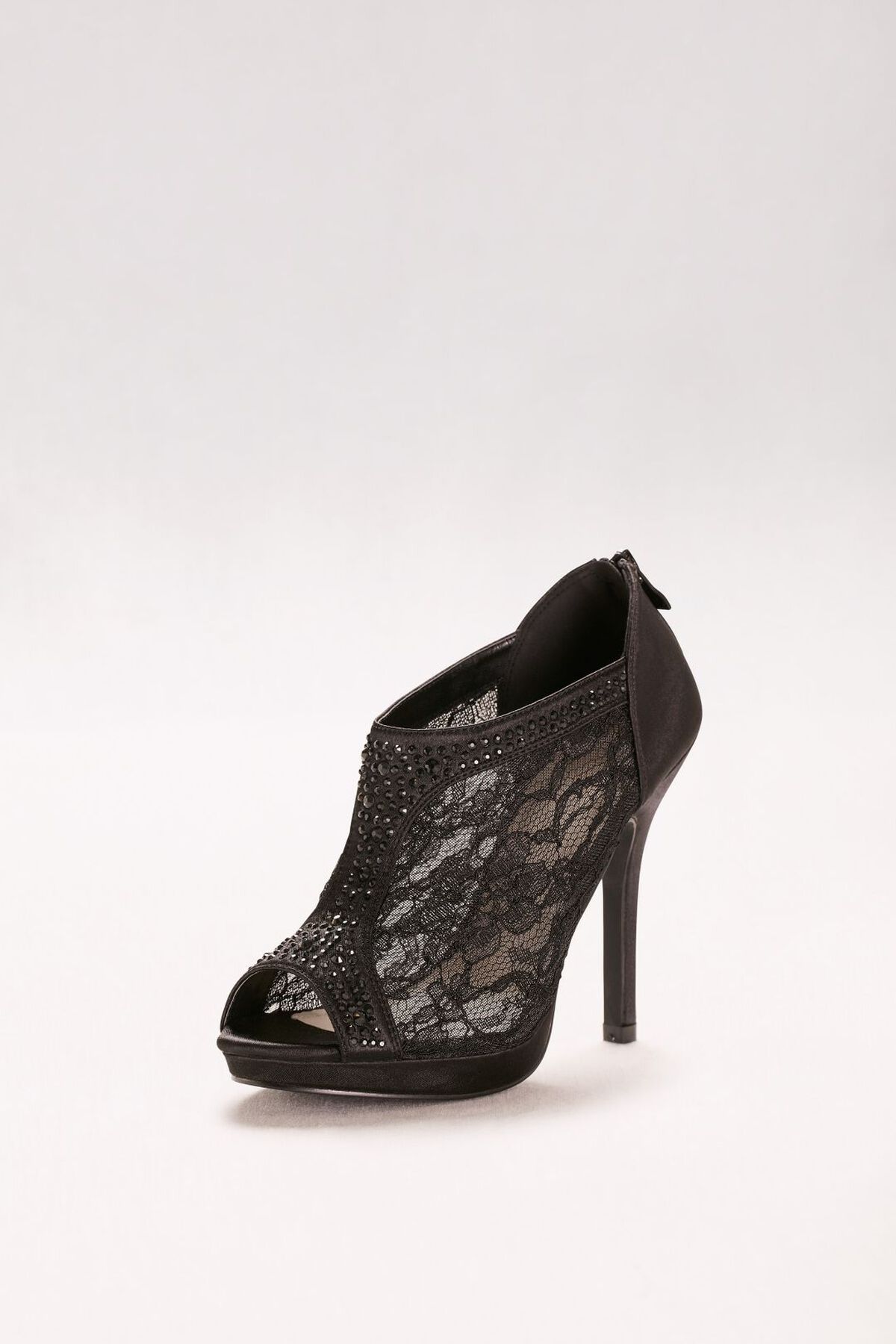 Tacones de encaje, NEGRO, hi-res