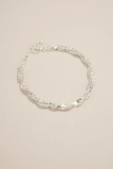 Pulsera de cristales entrelazados