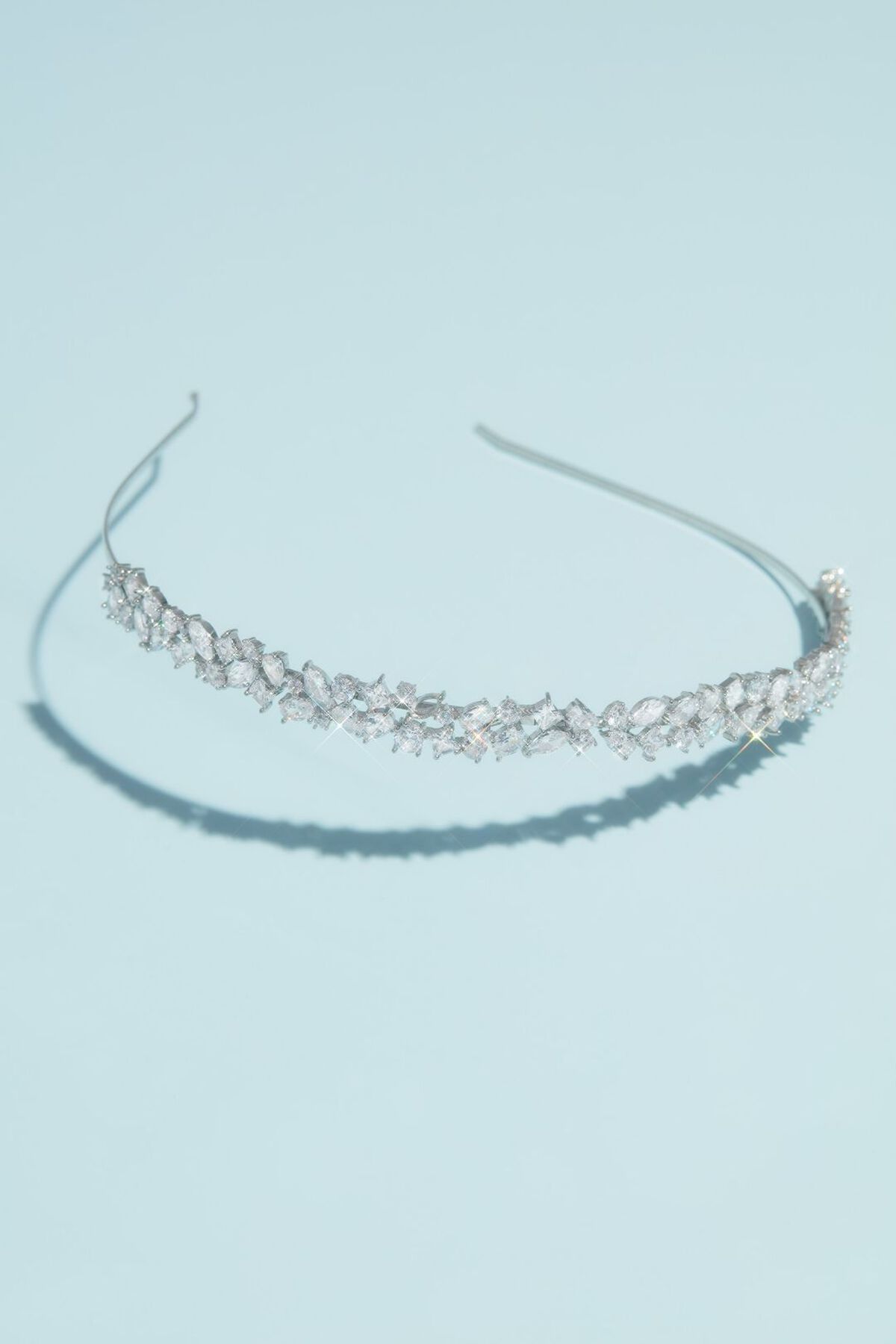 Tiara de cristales en flor  8002404, PLATA, hi-res