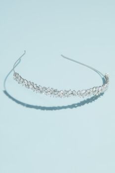 Tiara de cristales en flor  8002404