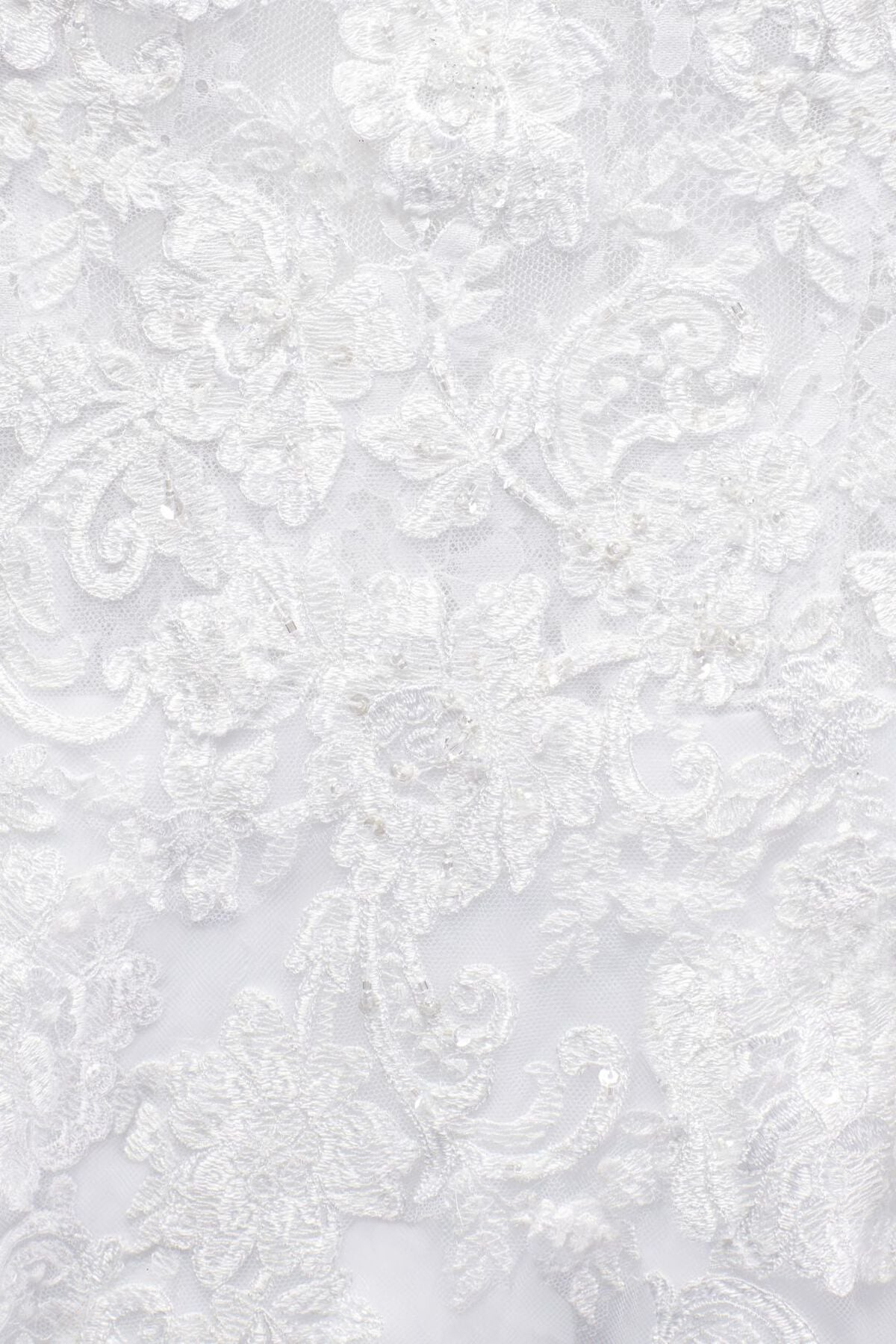 Vestido de novia princesa strapless con varillas en corset, BLANCO SOLIDO, hi-res
