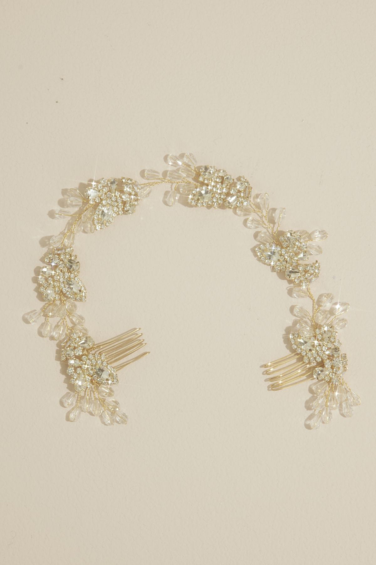 Diadema con racimos de cristales, ORO, hi-res