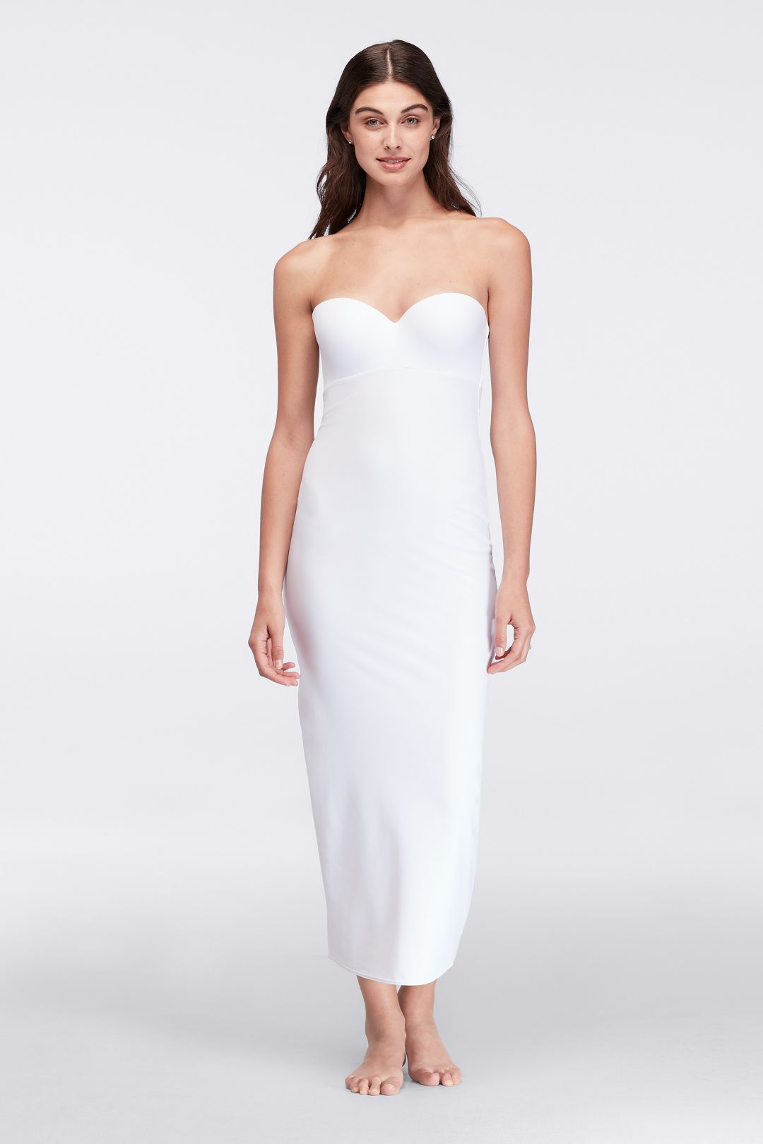 Fondo strapless para vestido largo, BLANCO, hi-res