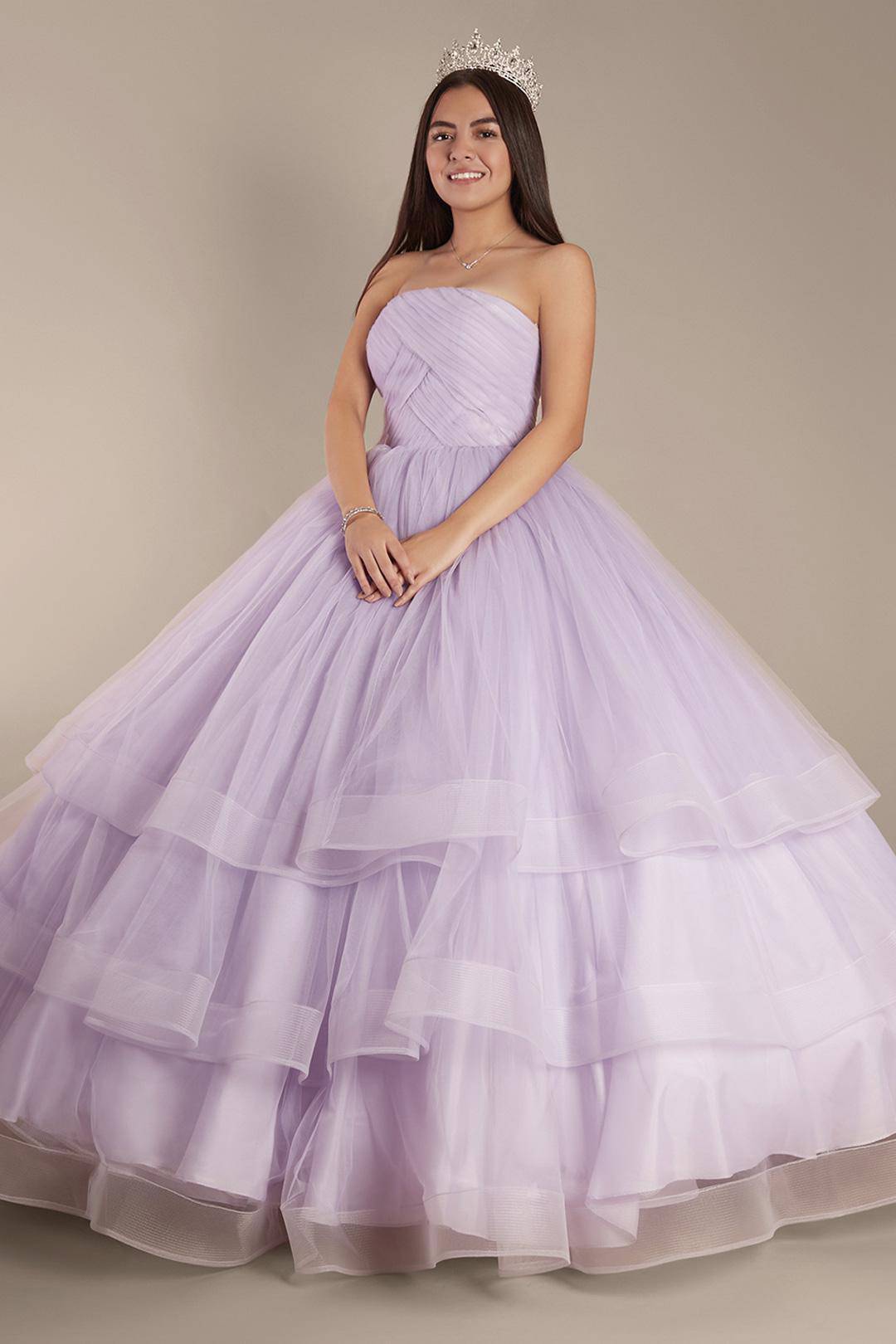 Vestido de quinceañera arcoíris, LILA, hi-res