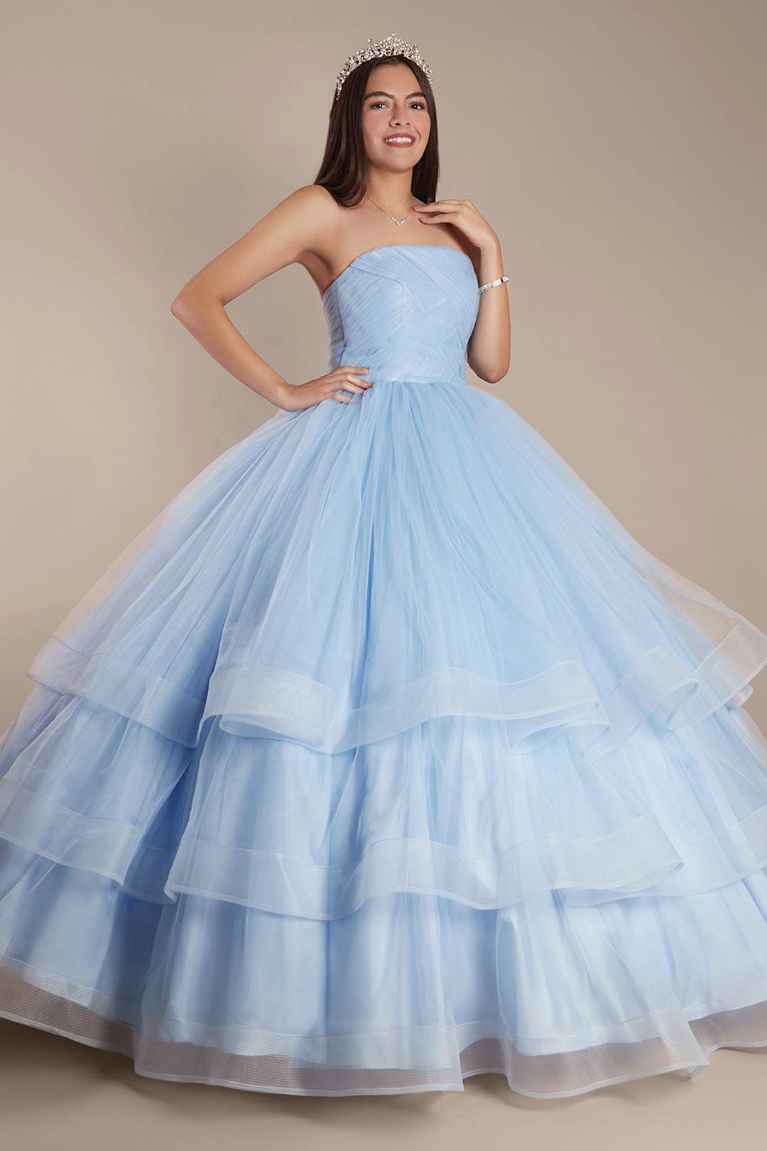 Vestido de quinceañera arcoíris, AZUL CLARO, hi-res