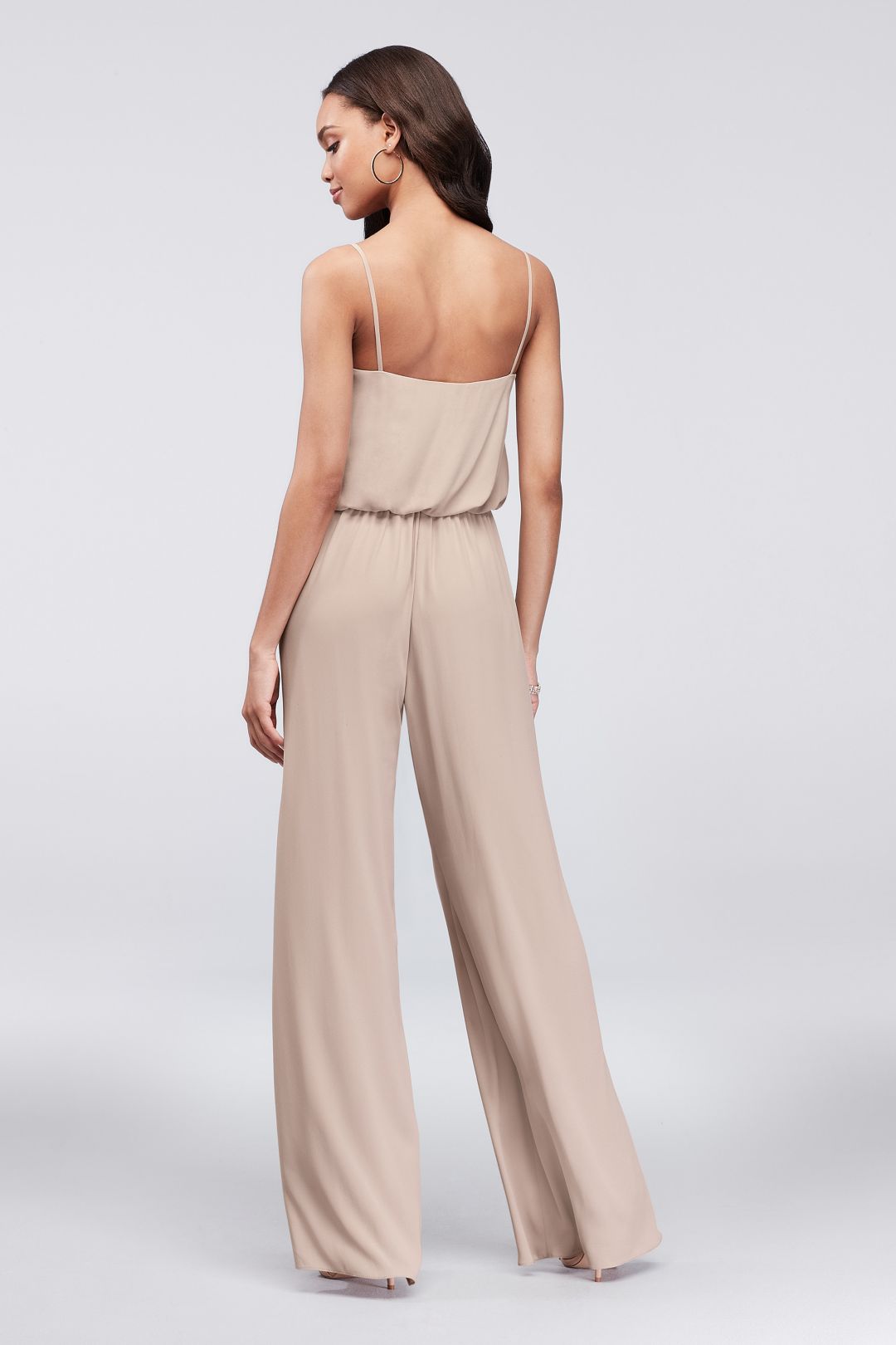 Jumpsuit de dama color vino con tirantes delgados, VINO, hi-res