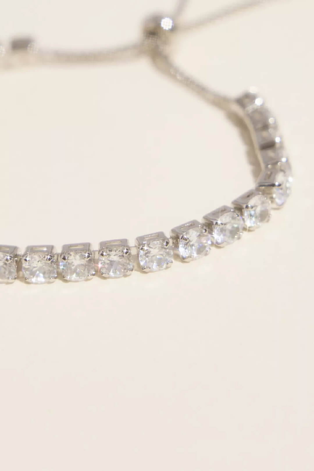 Pulsera con cristales redondos, PLATA, hi-res