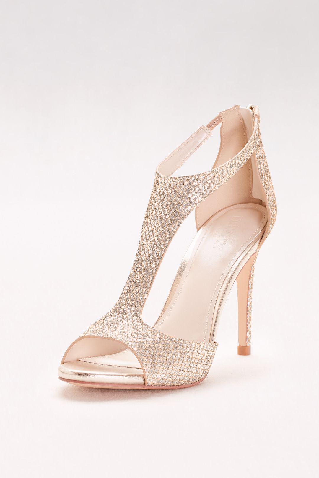 Tacones con brillos y cinta en T, ORO METÁLICO, hi-res