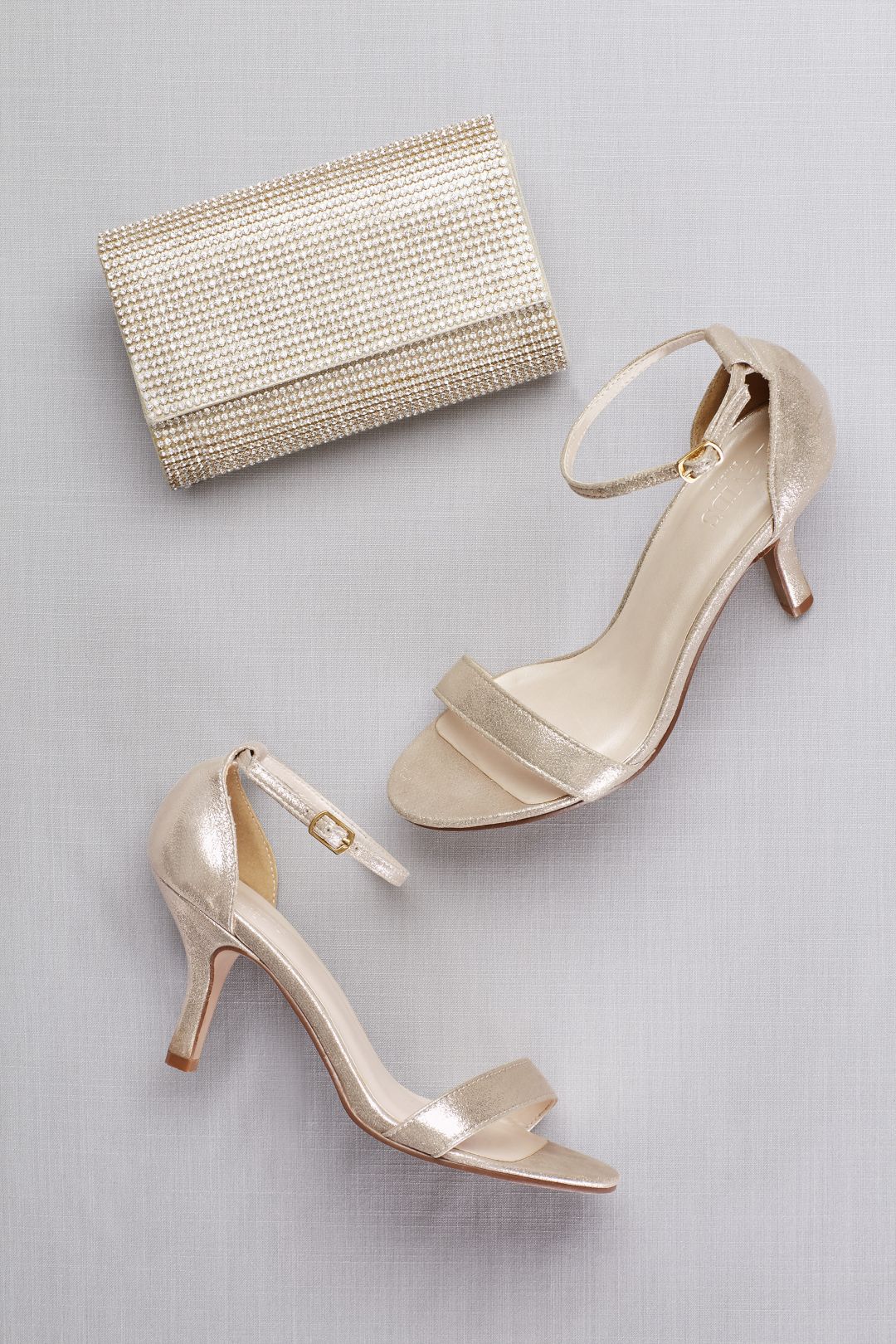 Tacones con cinta en el tobillo, ORO METÁLICO, hi-res
