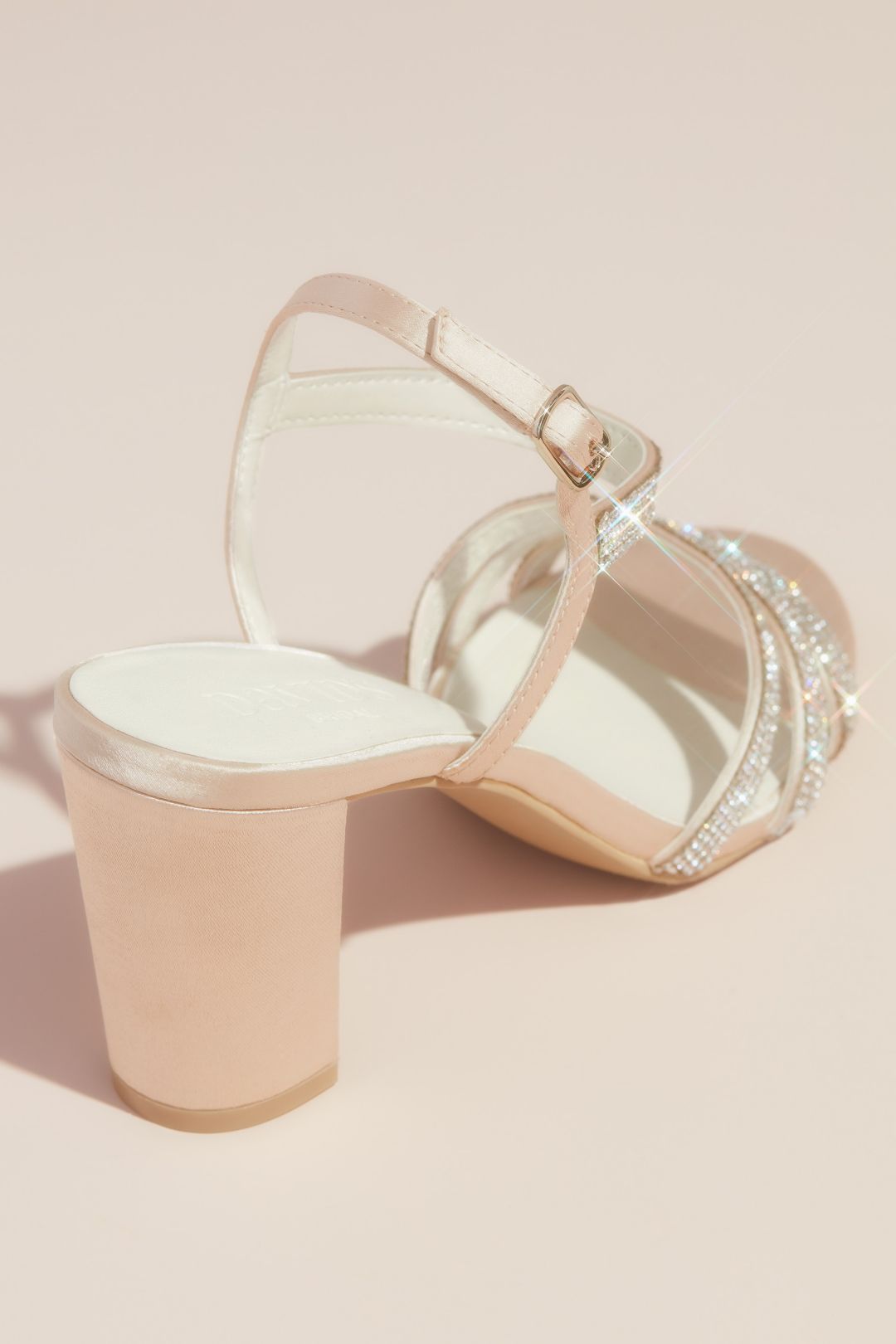 Tacones con tiras cruzadas y brillo, IVY CHAMPAGNE, hi-res