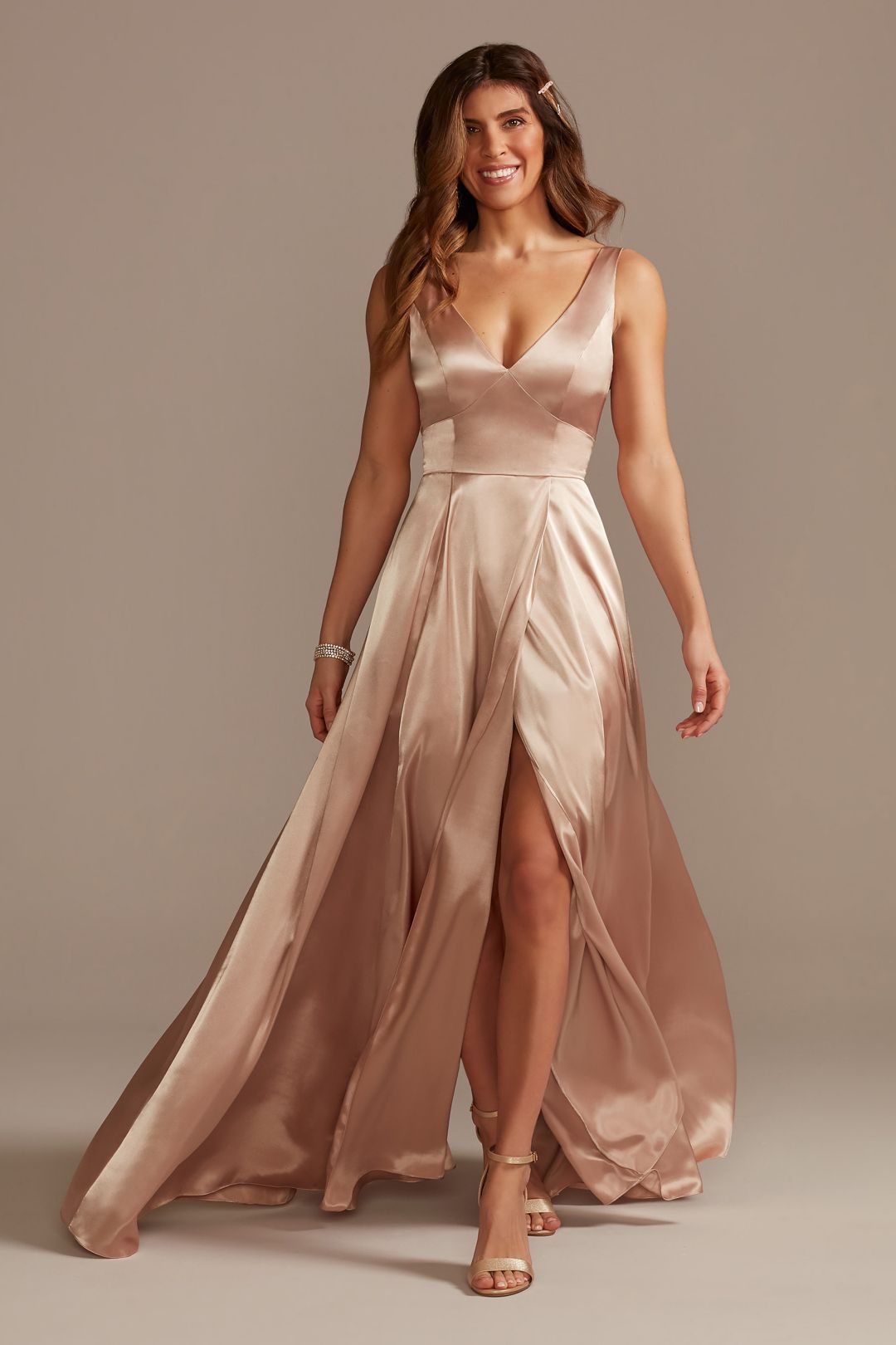 Vestidos color arena largos sales