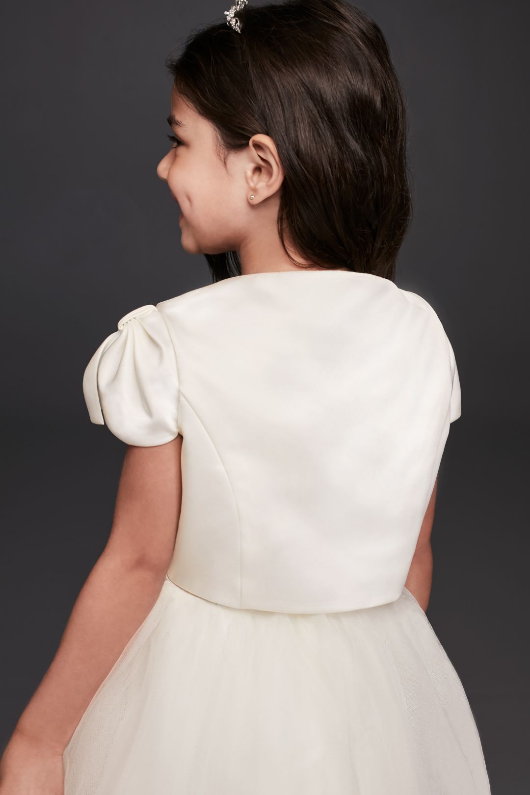 Bolero de satín para paje, BLANCO, hi-res