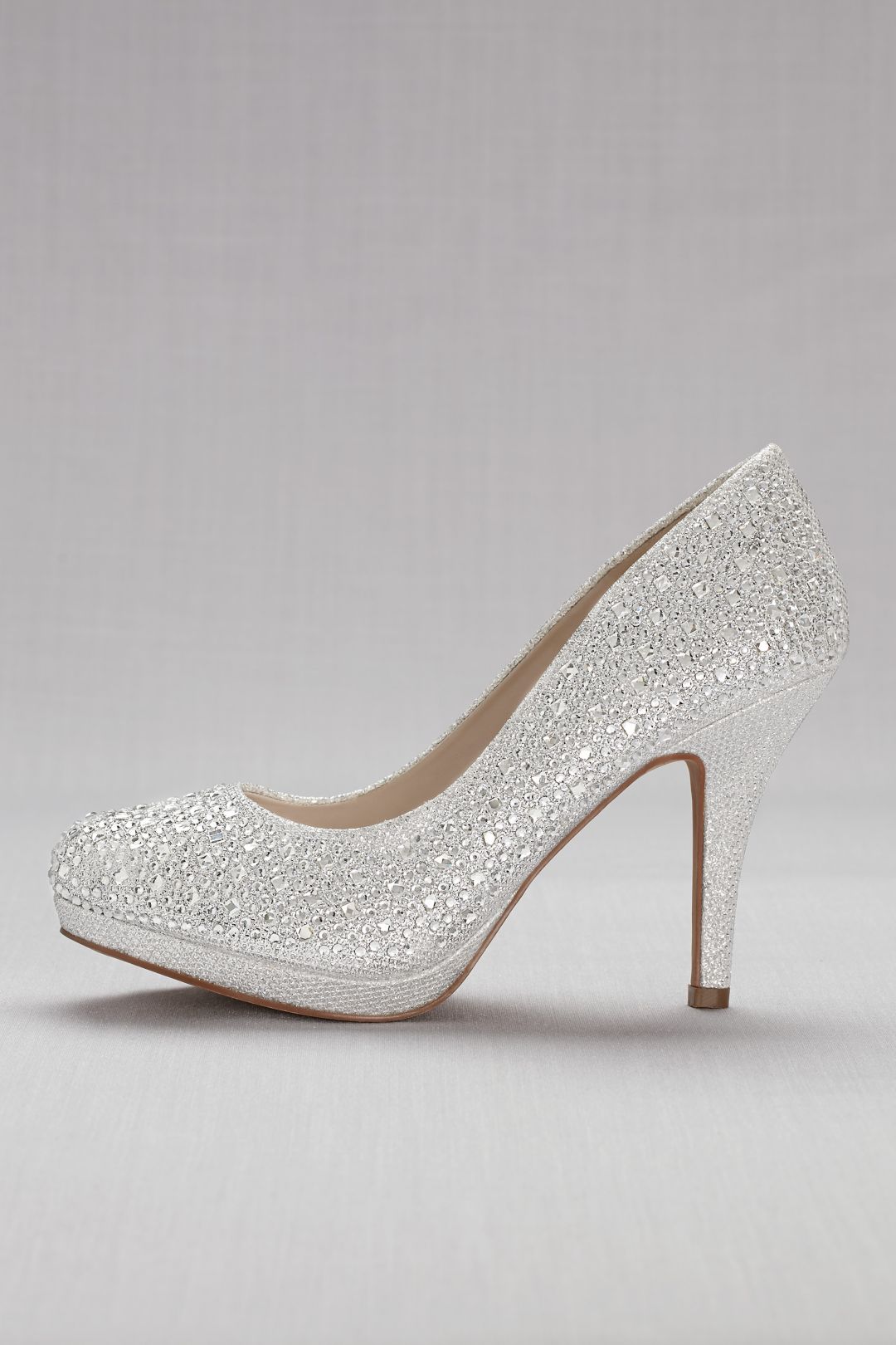 Zapatilla de novia de cristales, PLATA METÁLICO, hi-res