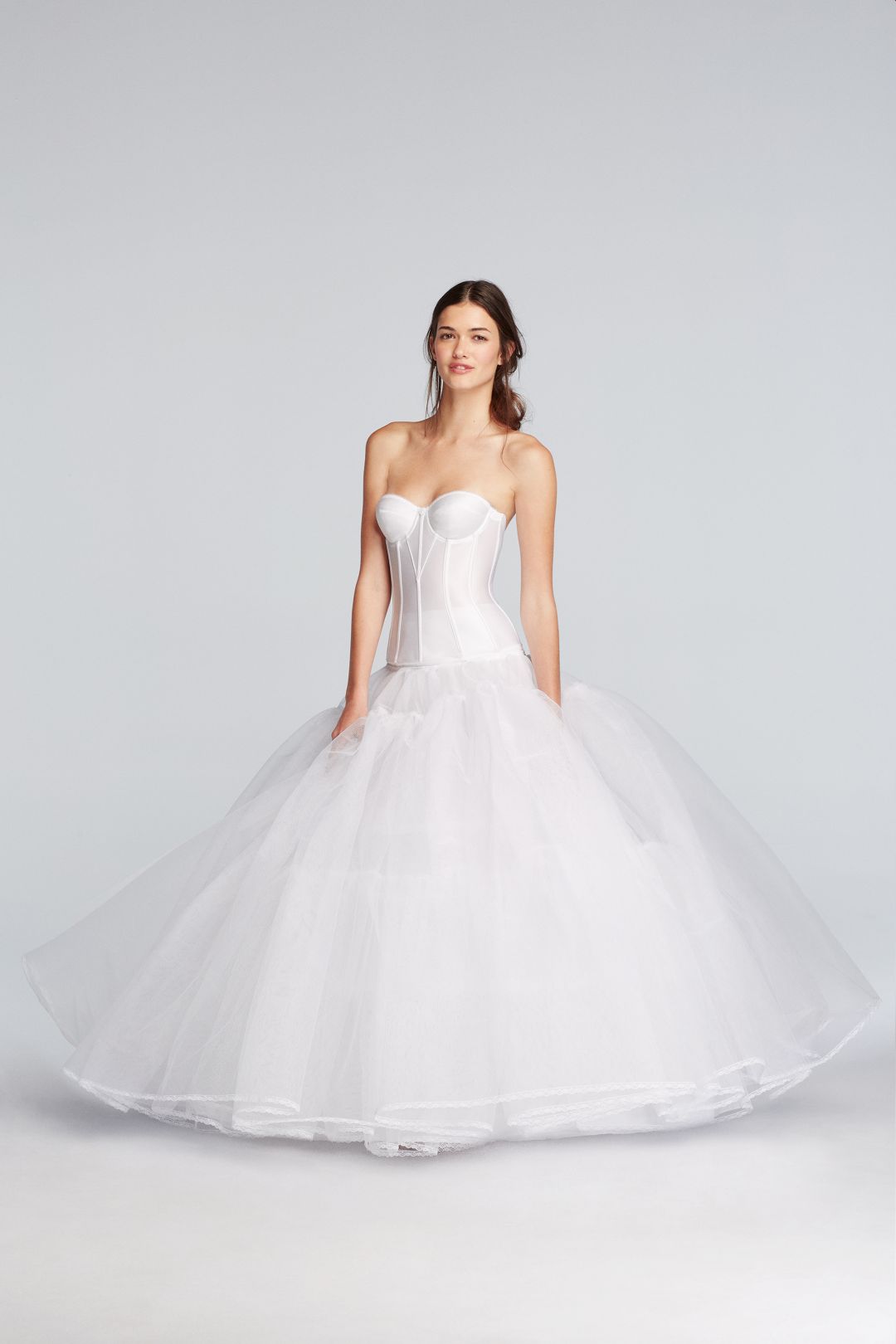 Crinolina para vestido princesa extra volumen, BLANCO, hi-res