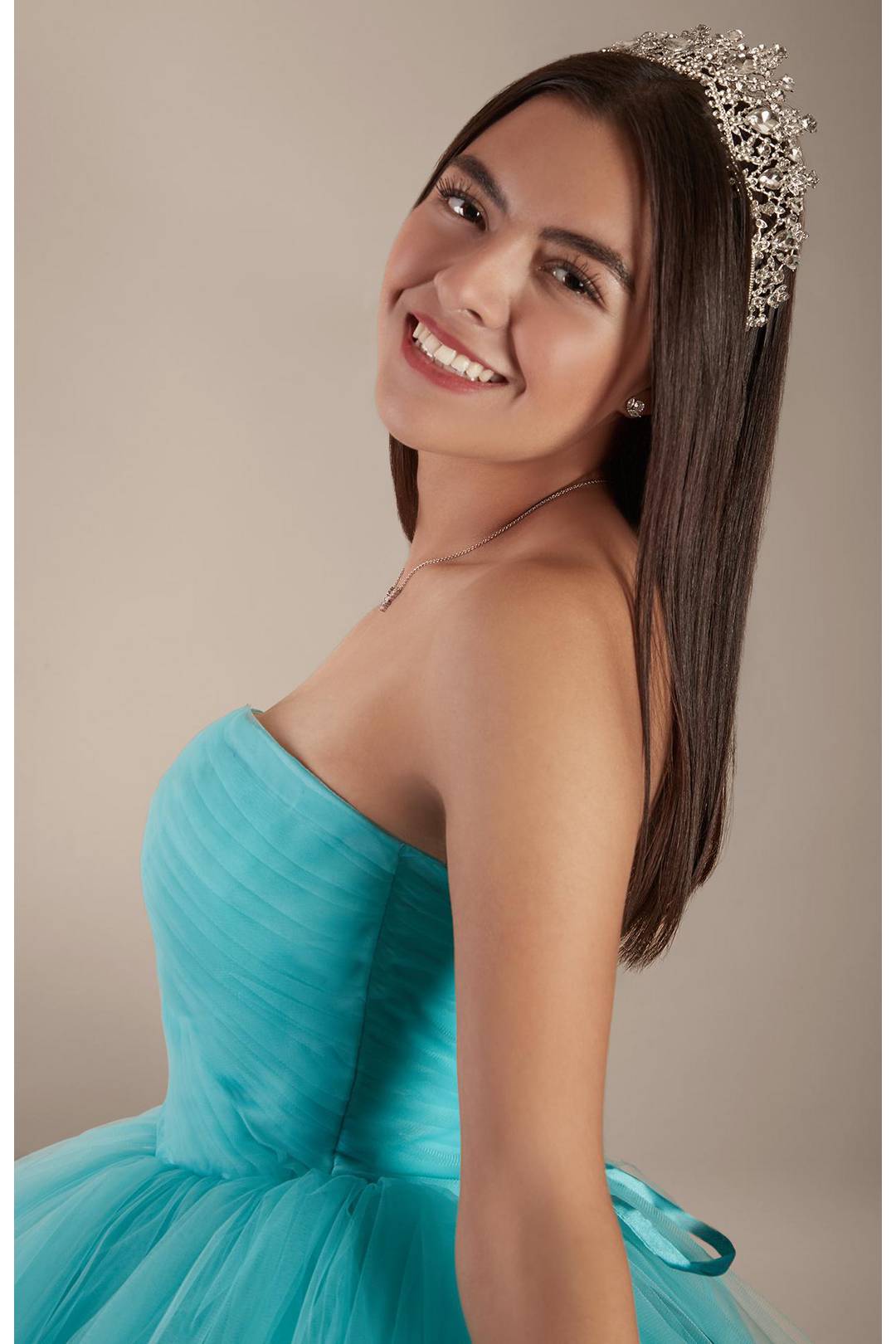 Vestido de quinceañera arcoíris, AQUA, hi-res