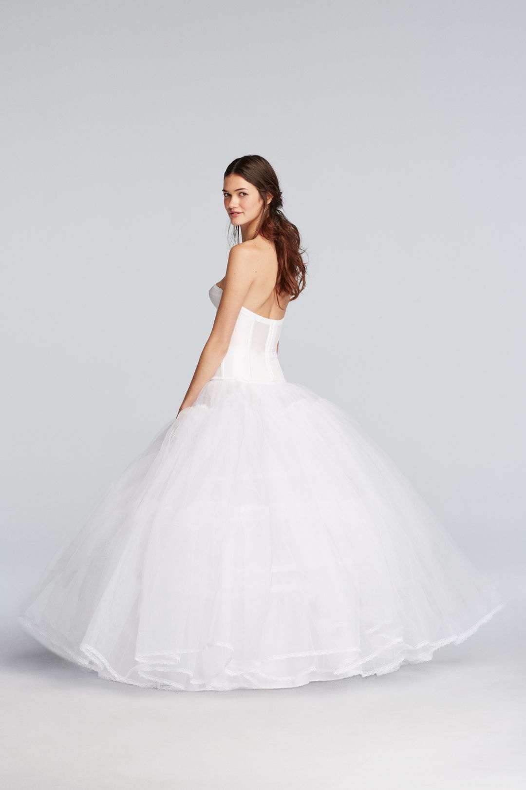Crinolina para vestido princesa extra volumen, BLANCO, hi-res