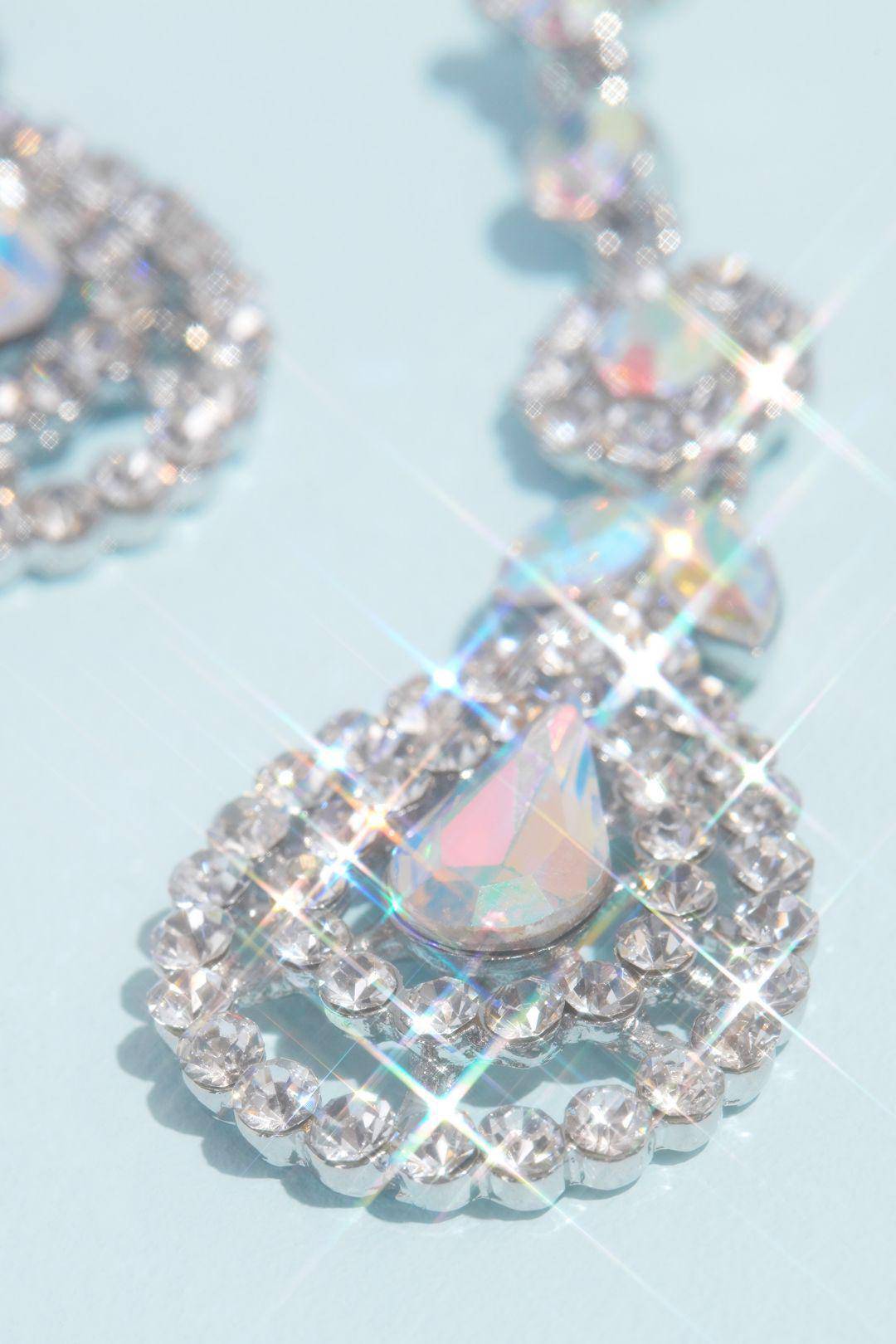 Aretes en forma de gota con cristales, MULTI CRISTAL, hi-res
