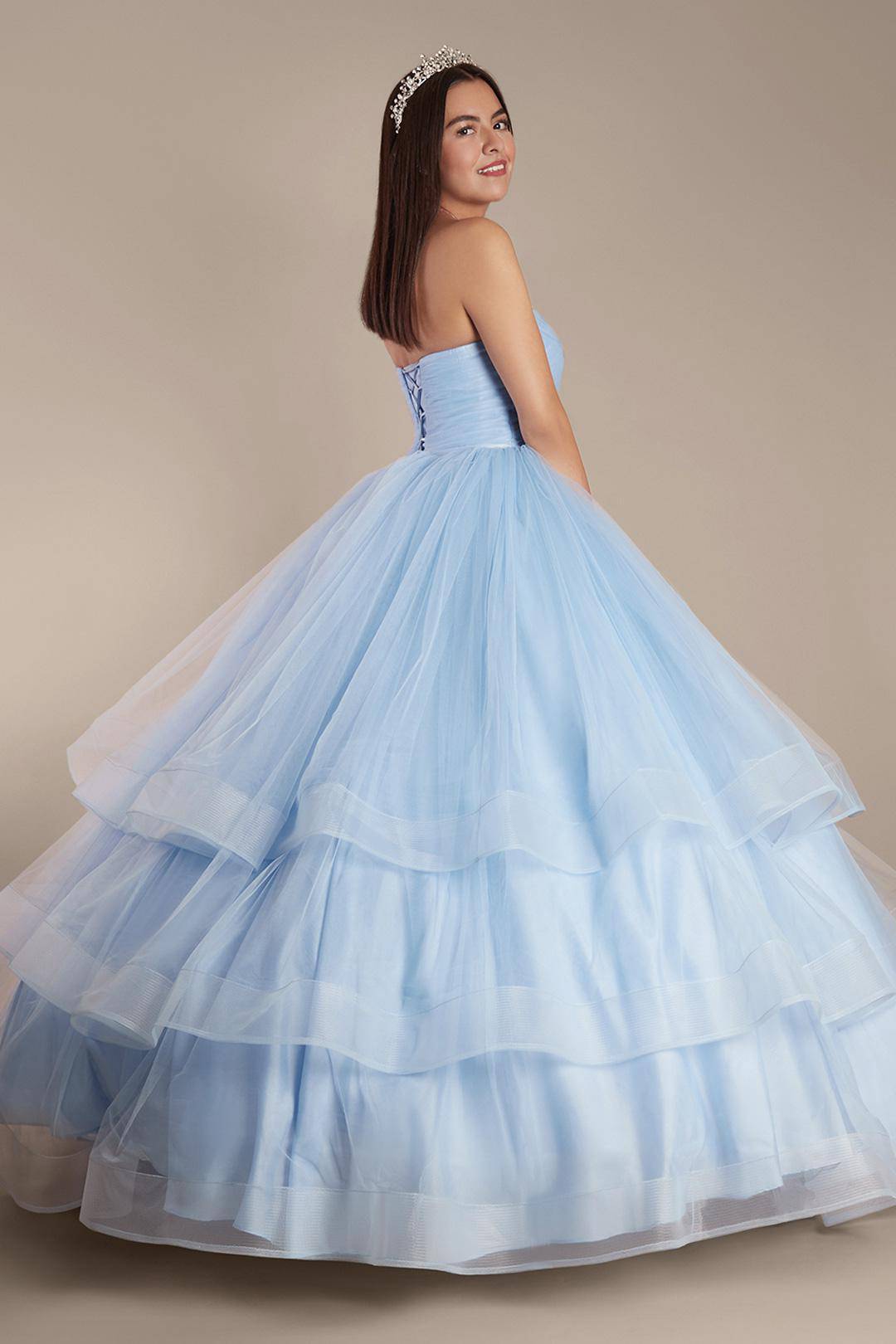Vestido de quinceañera arcoíris, AZUL CLARO, hi-res