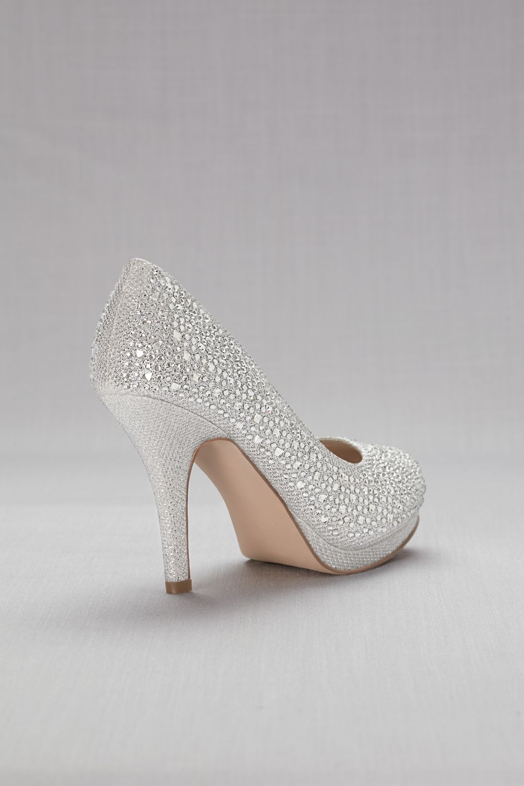 Zapatilla de novia de cristales, PLATA METÁLICO, hi-res