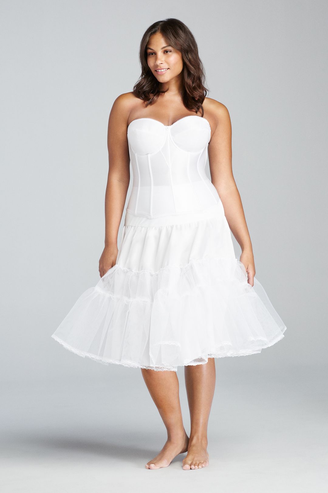 Crinolina para vestido midi, BLANCO, hi-res