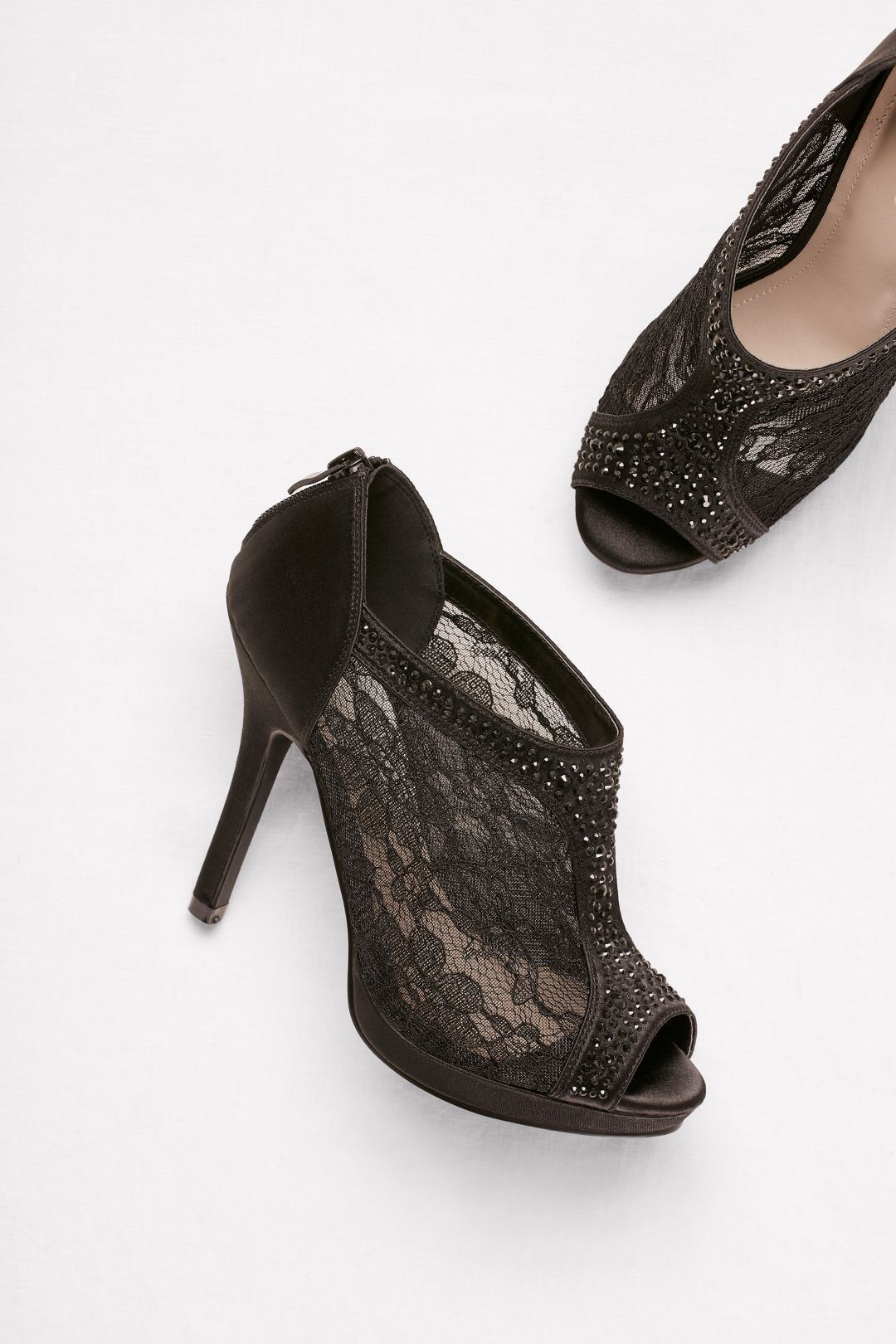 Tacones de encaje, NEGRO, hi-res