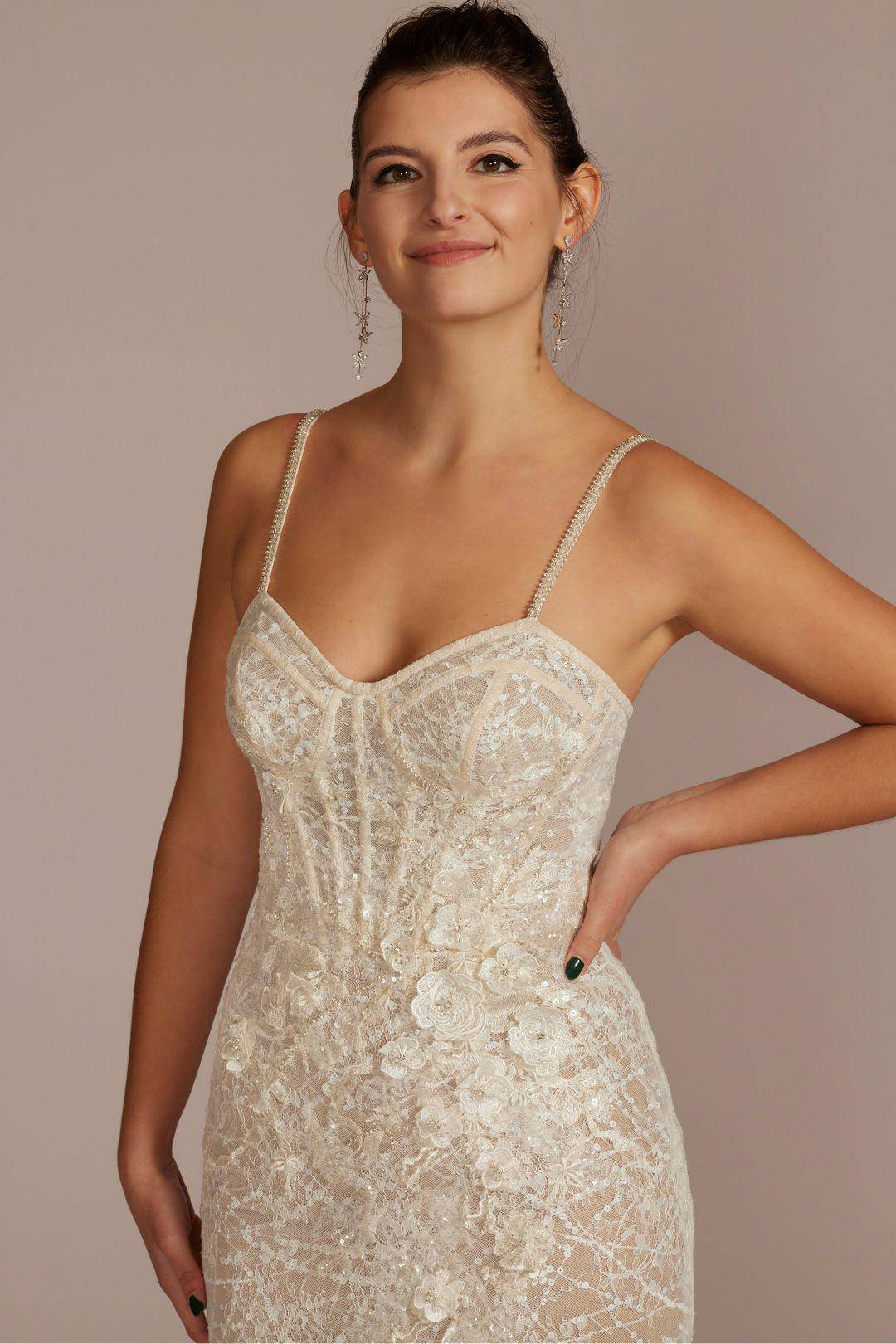 Vestido de novia sirena con falda desmontable, MARFIL BIZCOCHO, hi-res