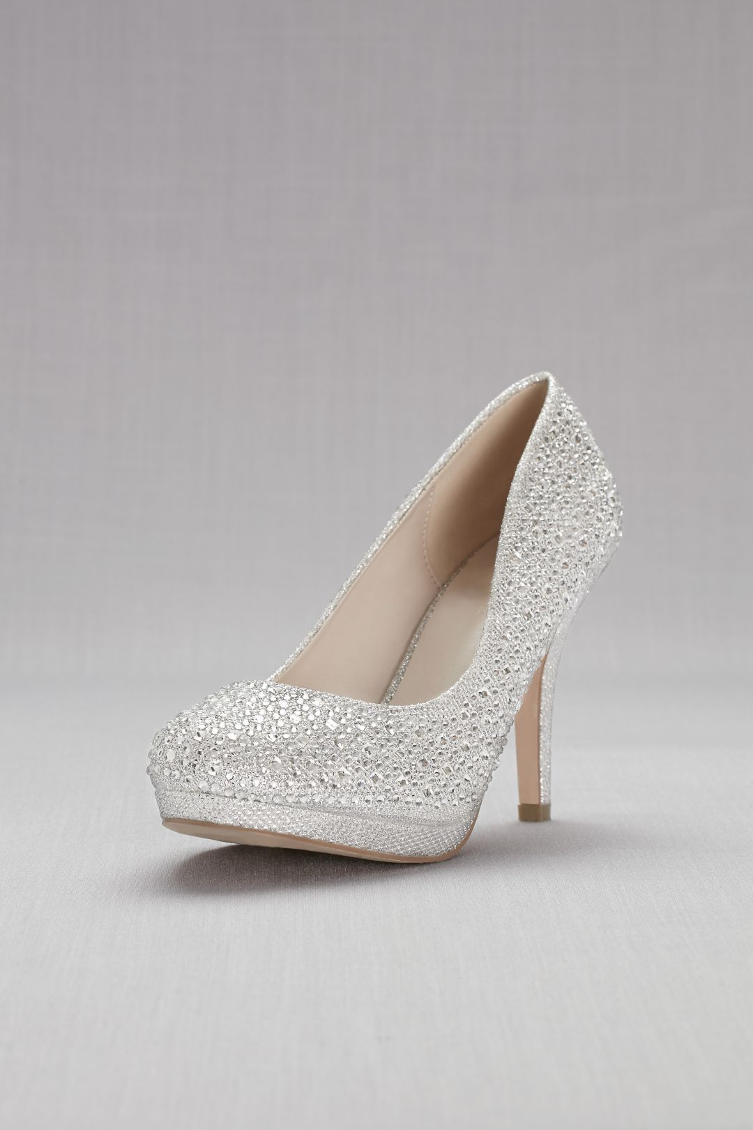 Zapatilla de novia de cristales, PLATA METÁLICO, hi-res