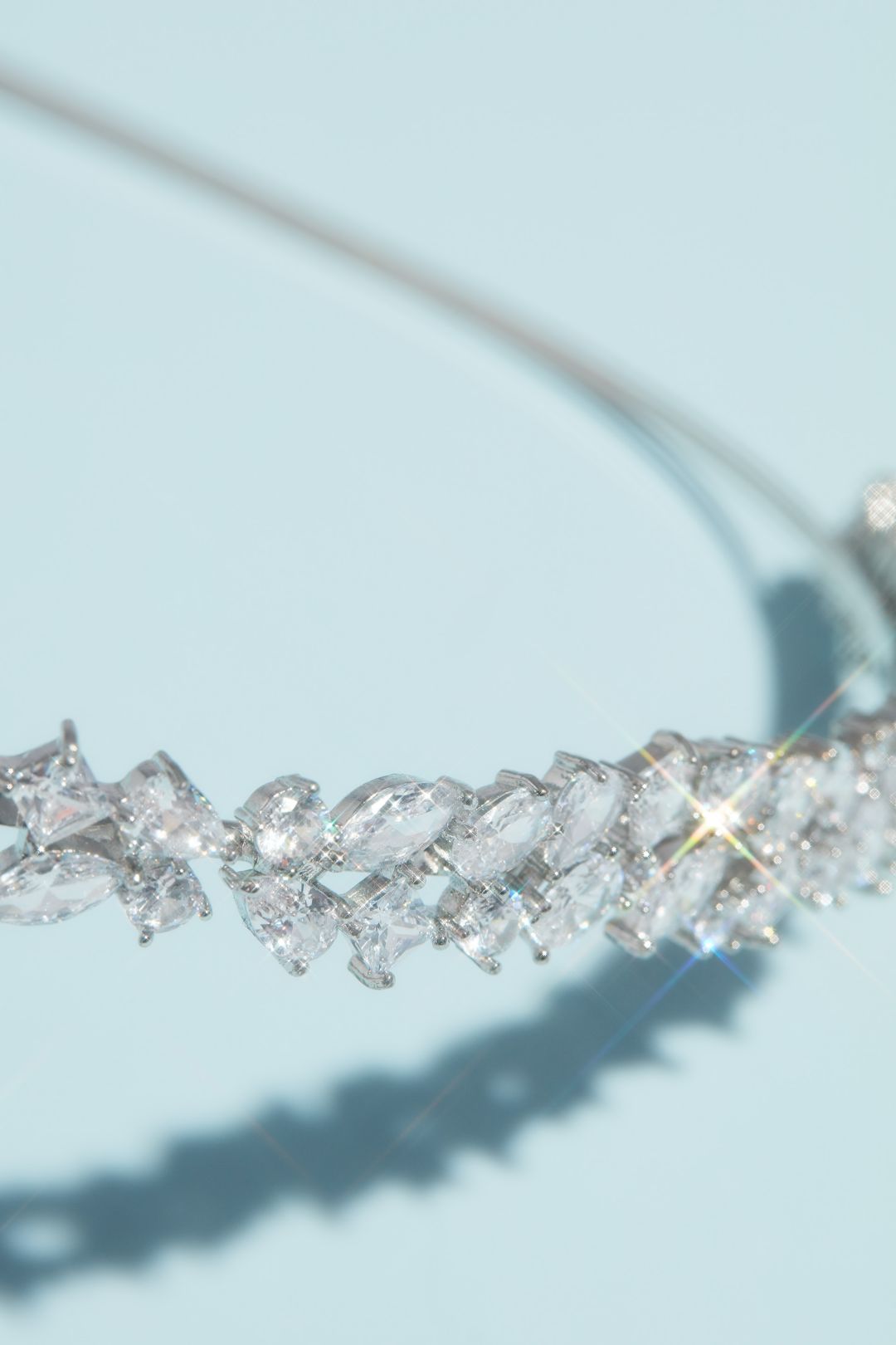 Tiara de cristales en flor  8002404, PLATA, hi-res