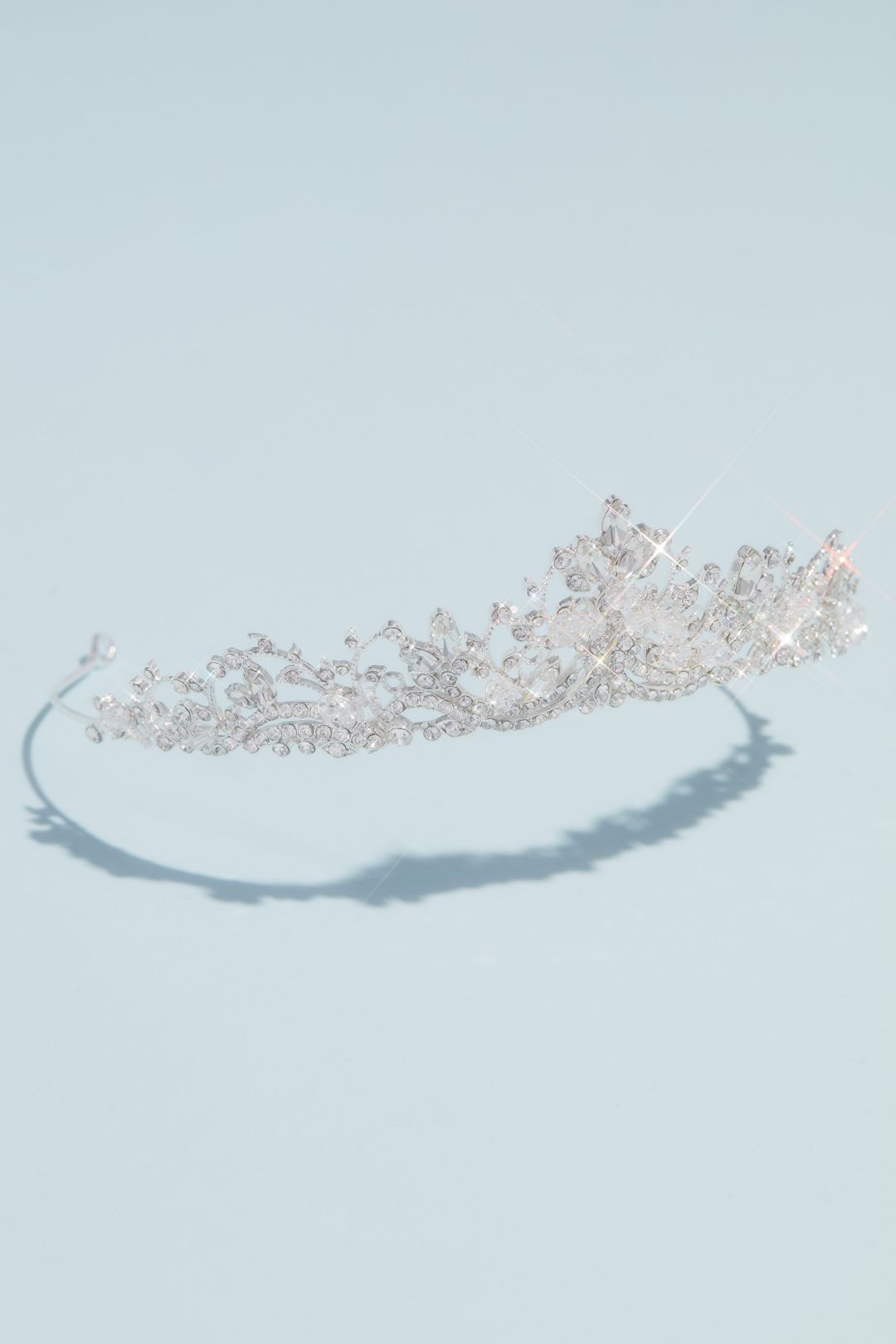 Tiara con cristales y ópalos, PLATA, hi-res
