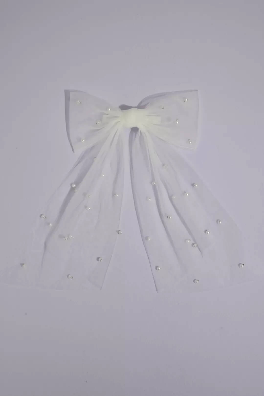 Moño con perlas, BLANCO, hi-res