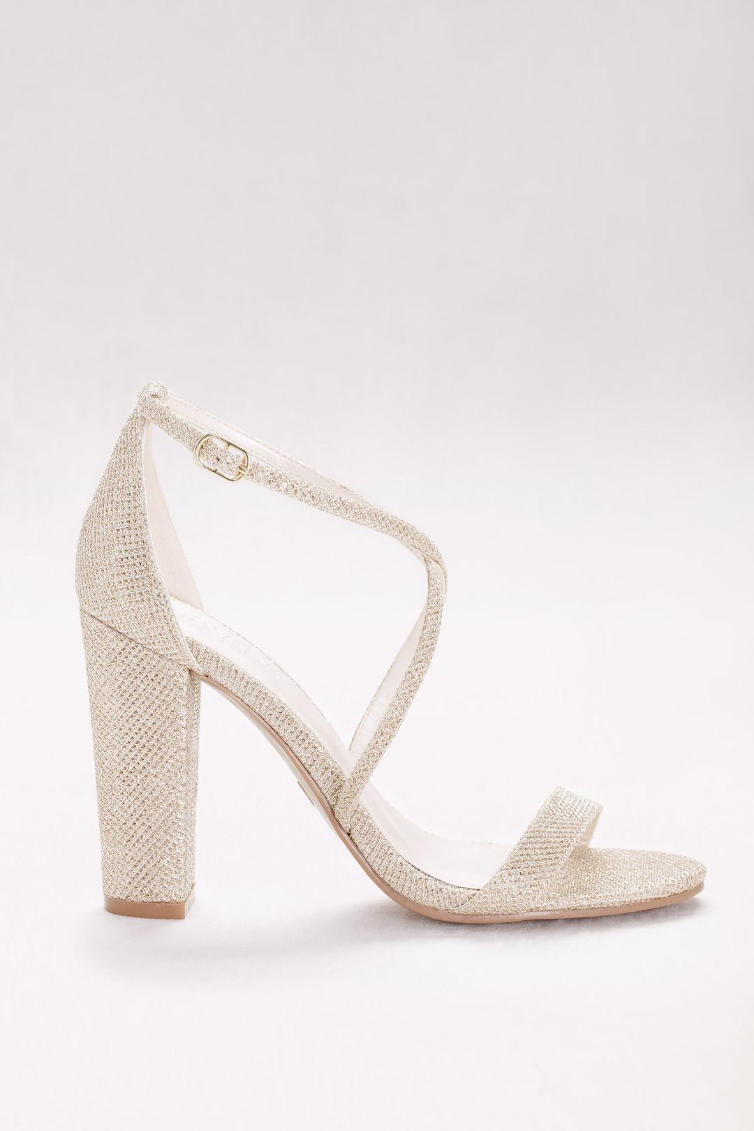 Tacones con dos correas cruzadas, ORO, hi-res