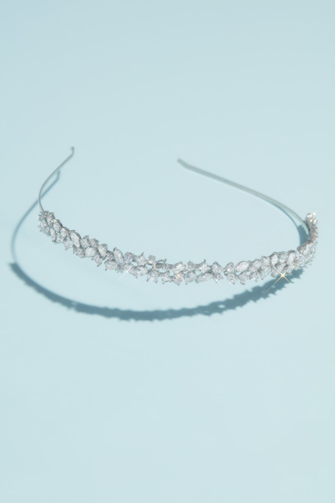 Tiara de cristales en flor  8002404, PLATA, hi-res
