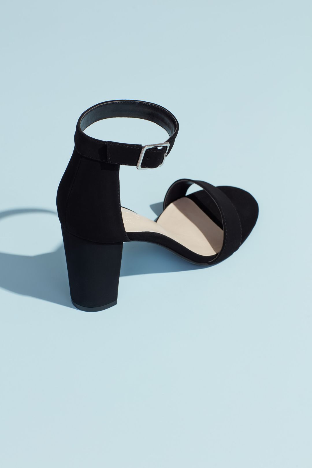 Zapatilla de novia de tacón ancho con pulsera, NEGRO, hi-res